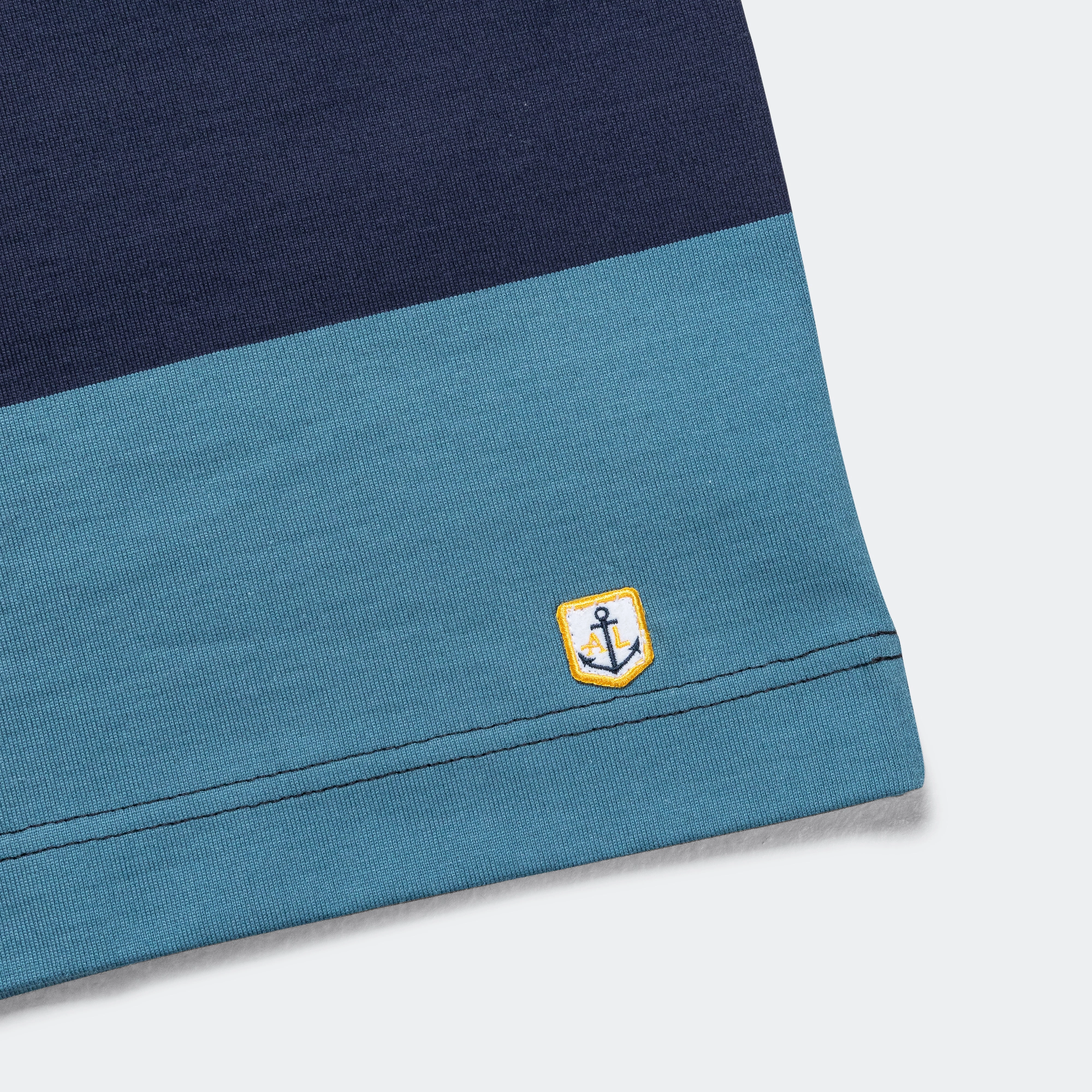 Heritage Pocket Stripe T-Shirt - Marine Deep/Winter Blue Functional Comfort MultipurposeUse