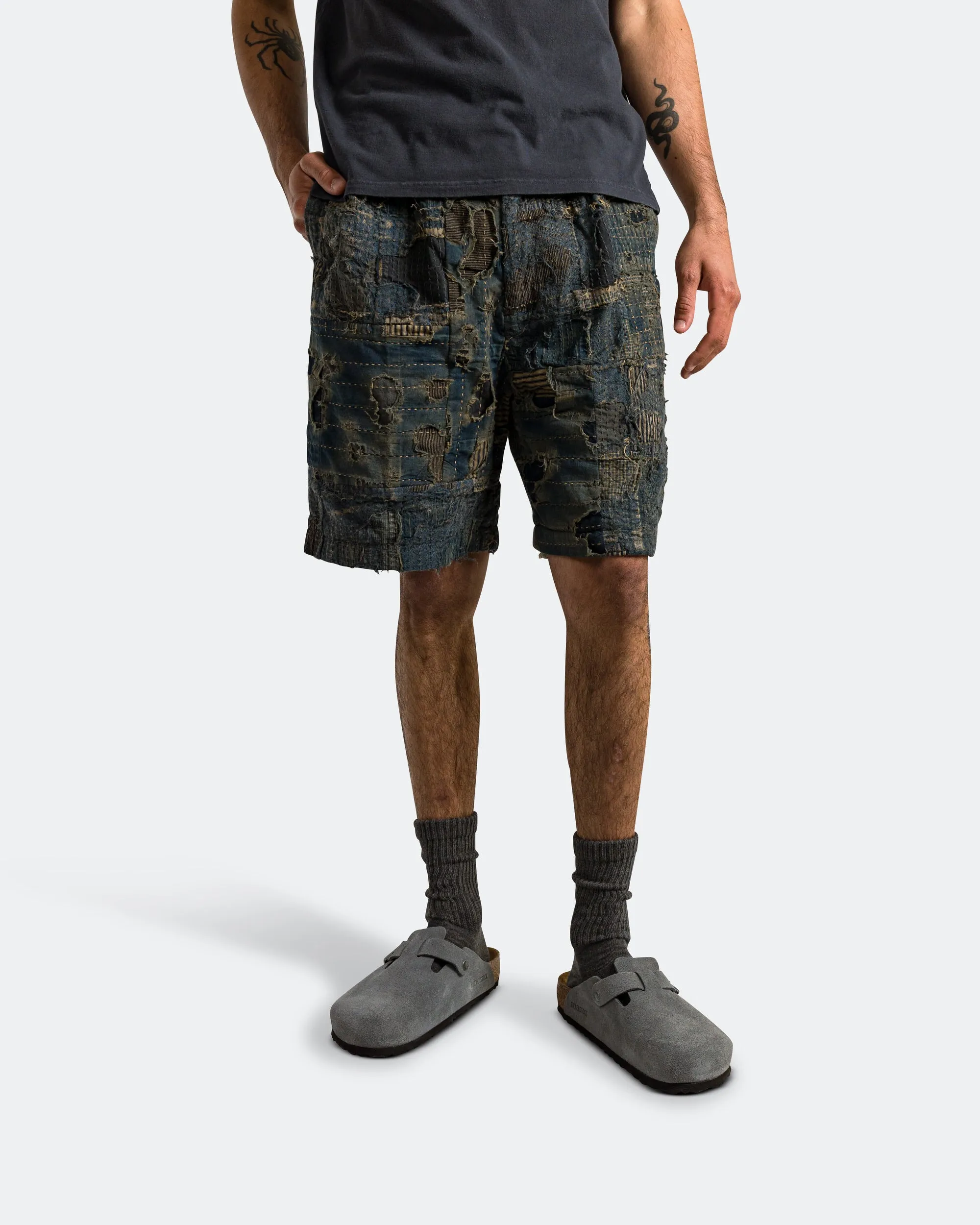 Quick Access Cargo Pockets present for her BORO IVY Short Pants - Indigo