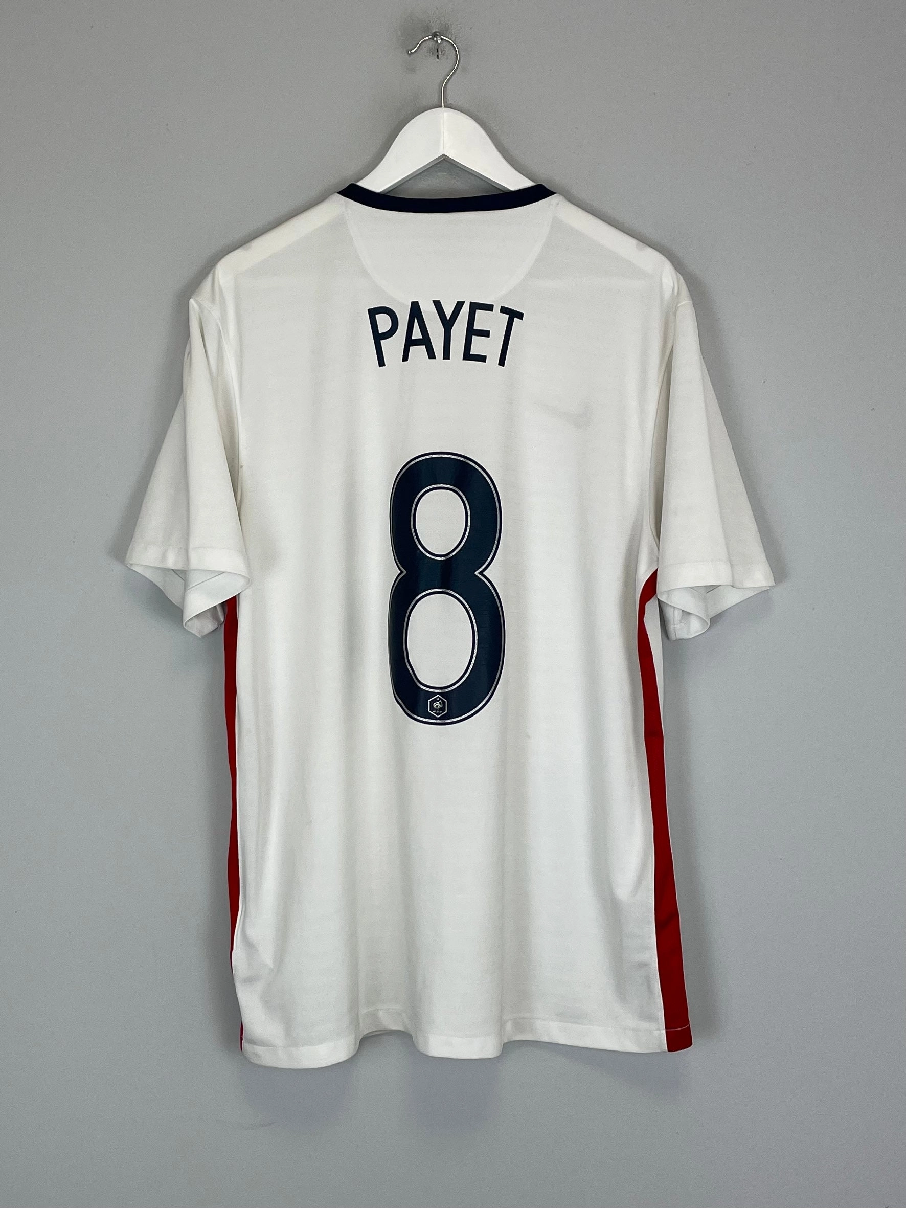 2015/16 FRANCE PAYET #8 AWAY SHIRT (XL) NIKE Mesh Design UV Protective Coating