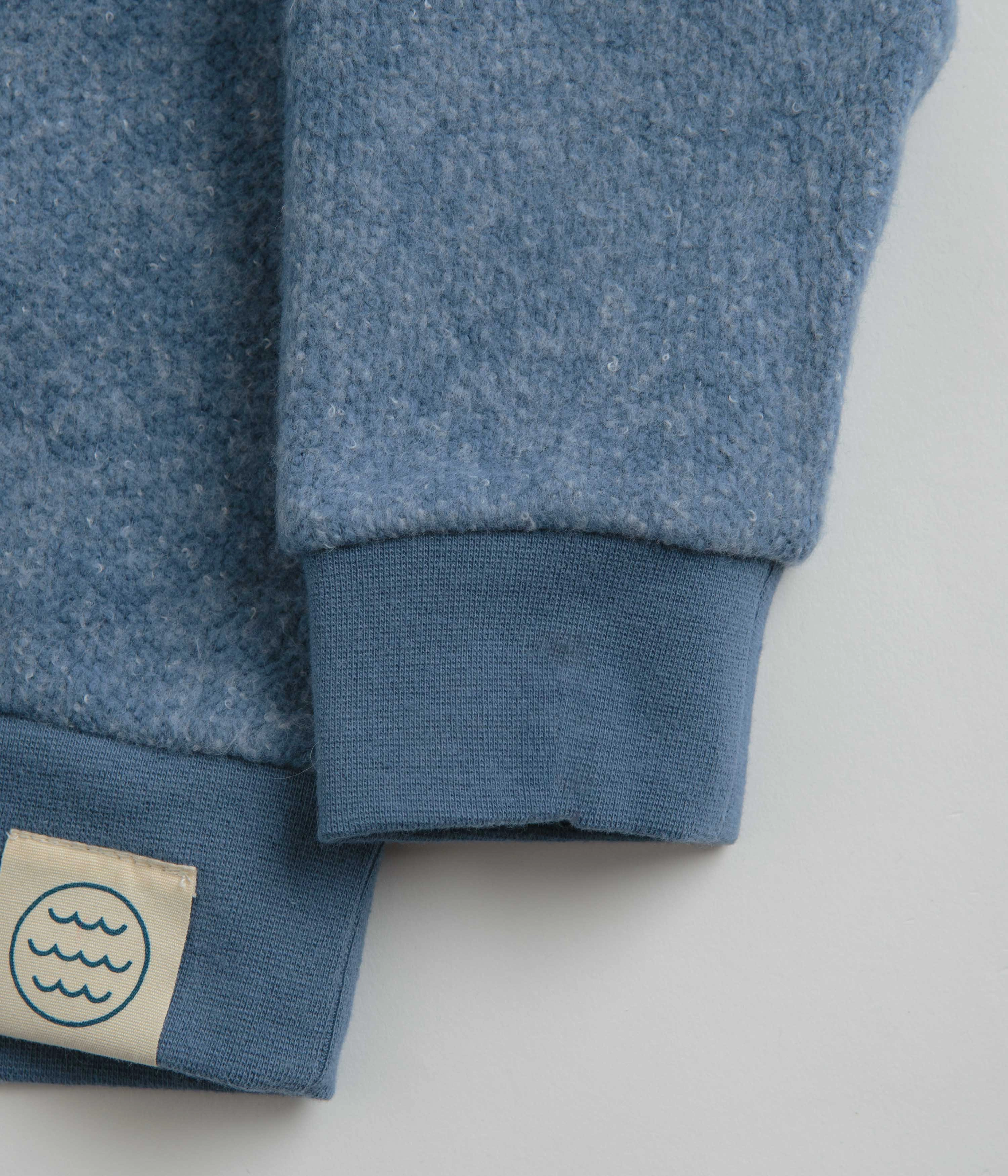 Reinforced Hemline Staycation Essential Mollusk Kids Softest Hoodie - True Blue