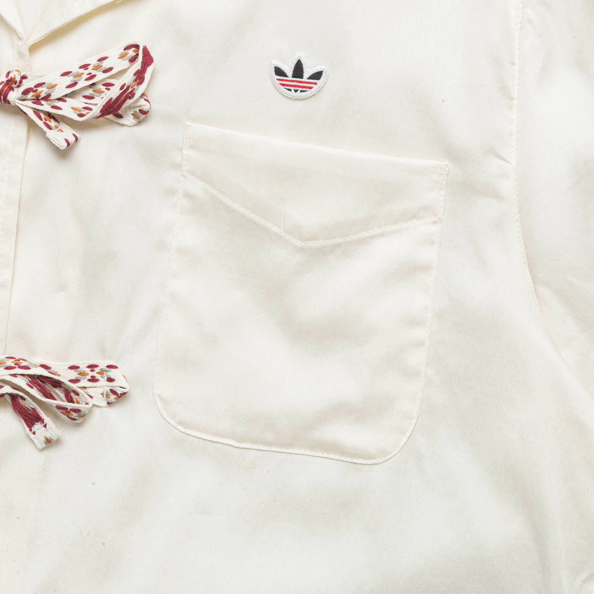 Eco Friendly Material Anti Static Lining Bowling Shirt by Edison Chen x CLOT - Cream White