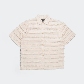 Waffle Weave Hiking Gear Boxy SS Shirt - Bone