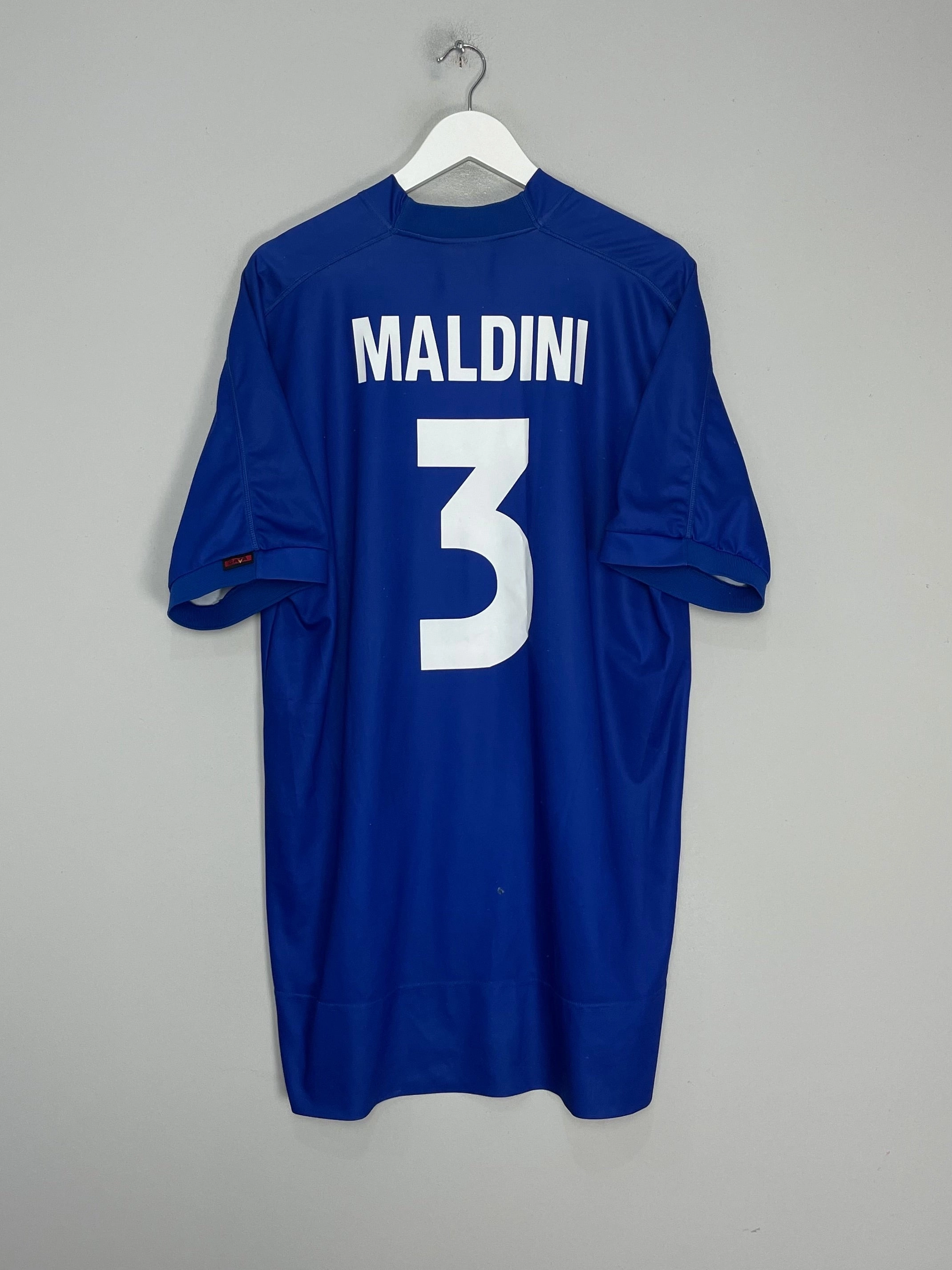 Training Ready 1998/99 ITALY MALDINI #3 HOME SHIRT (XXL) KAPPA