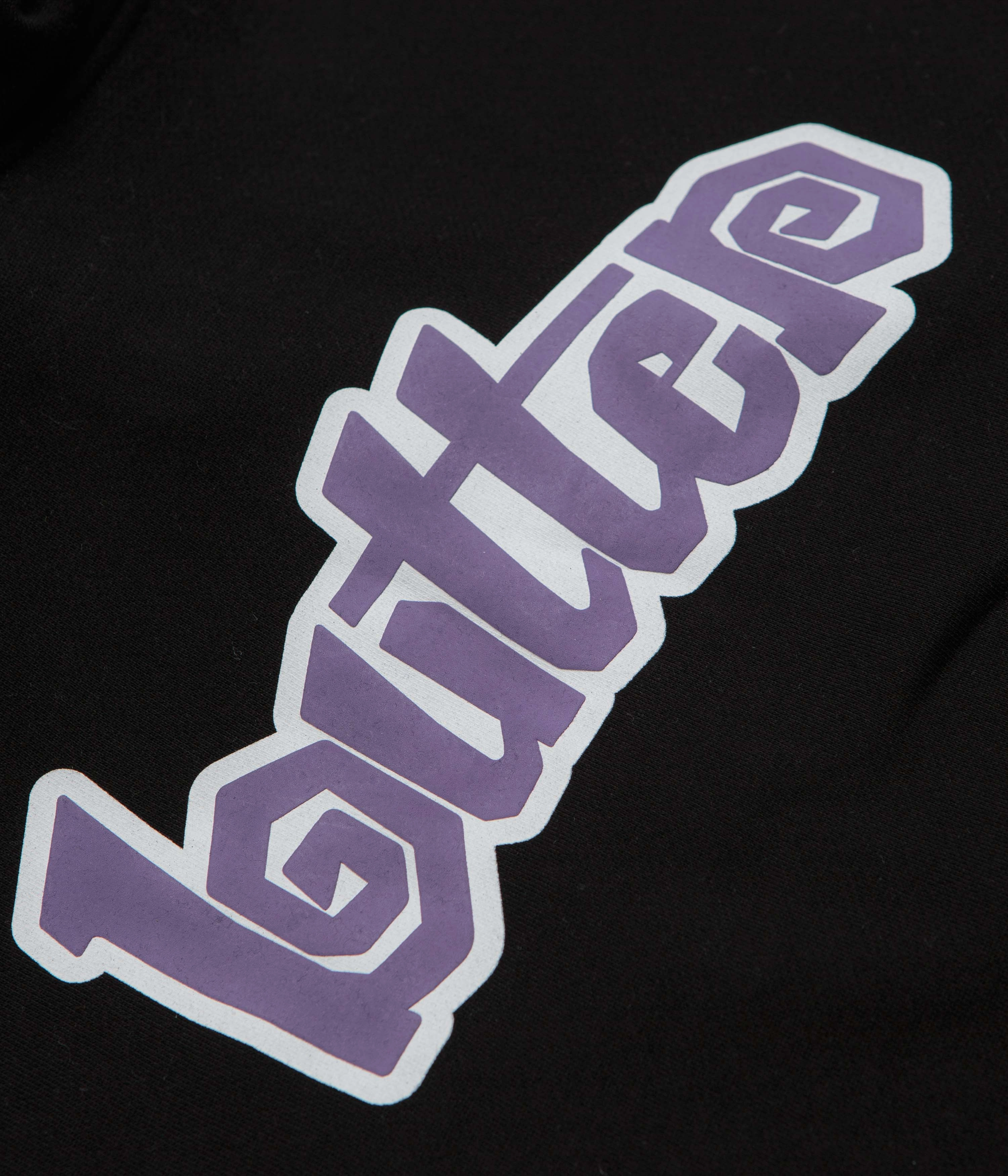 Gothic style Butter Goods Swirl Hoodie - Black / Purple