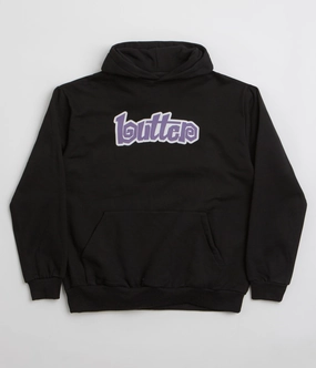Butter Goods Swirl Hoodie - Black / Purple Teenager