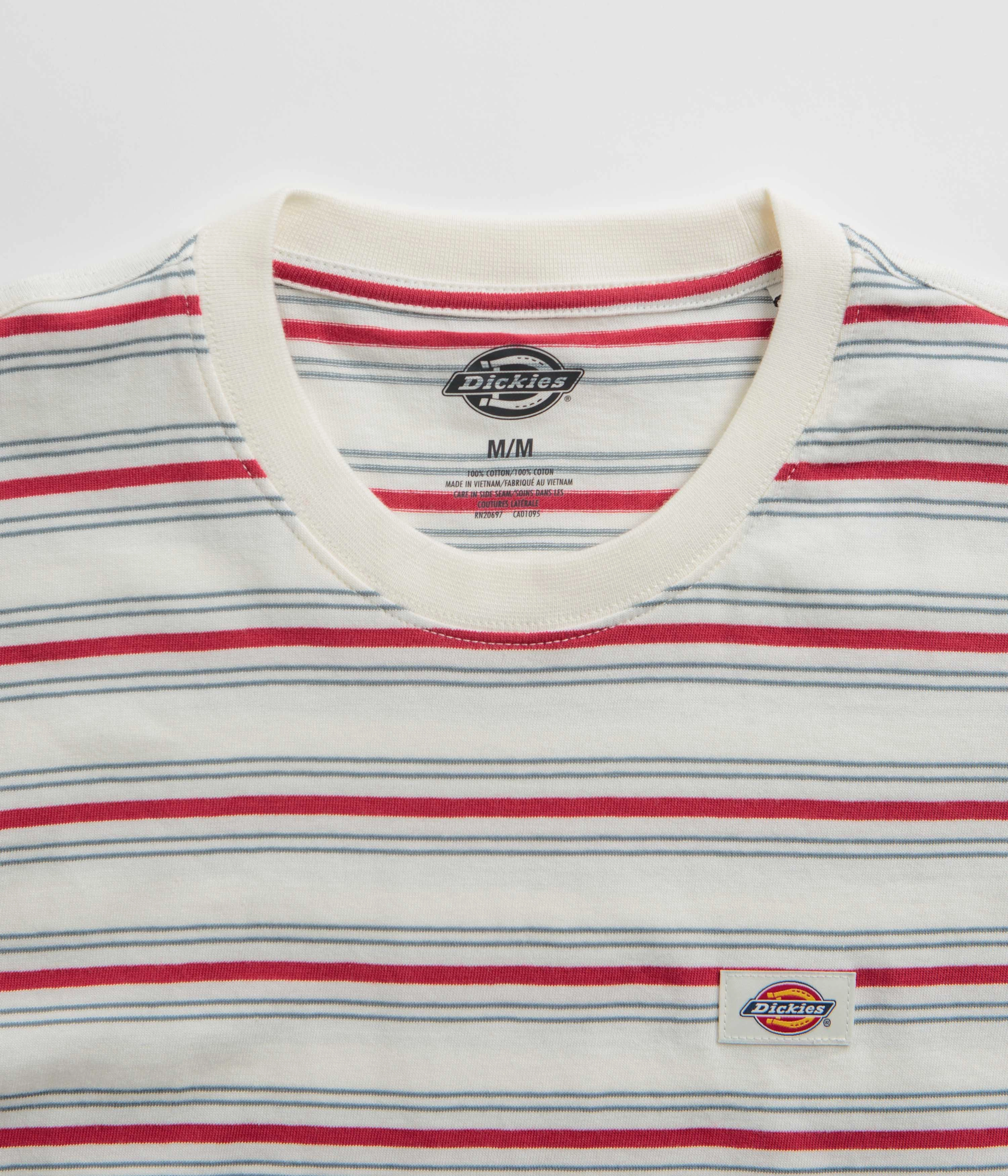 Chill Style Dickies Lewistown Stripe T-Shirt - Egret