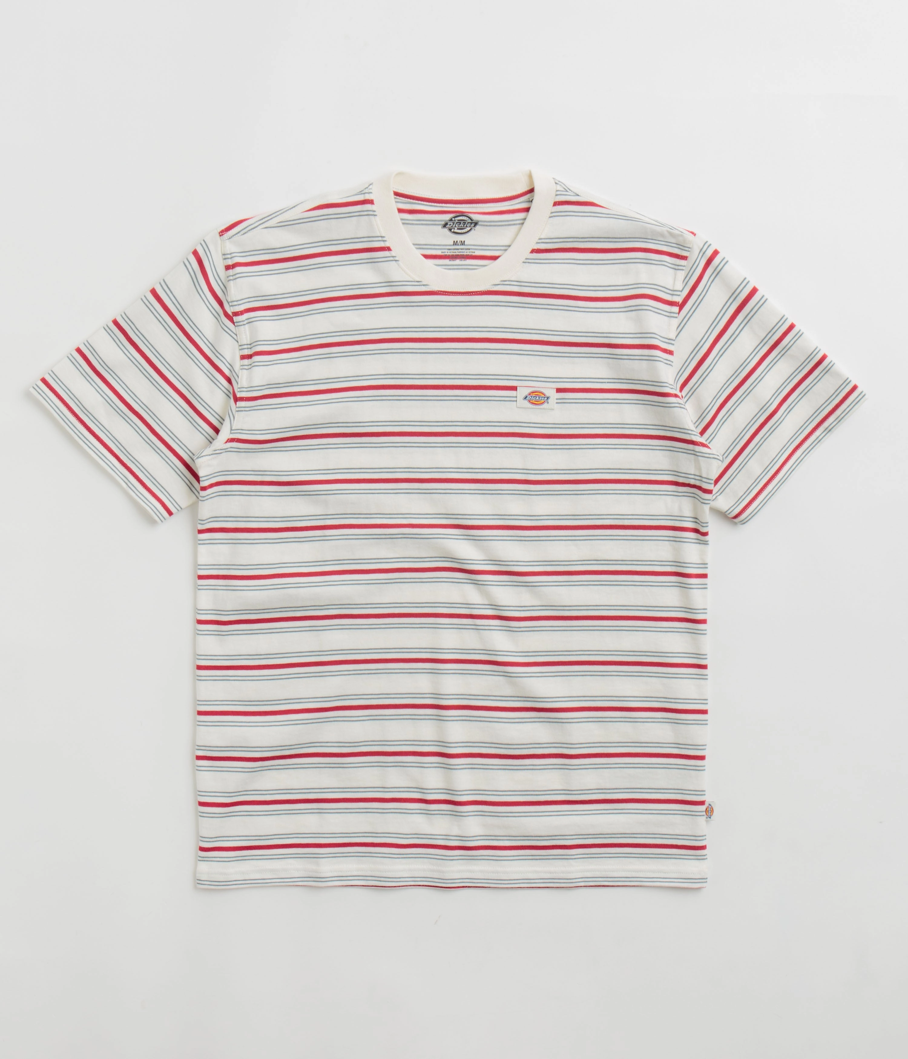 Dickies Lewistown Stripe T-Shirt - Egret Comfy Layer Wear