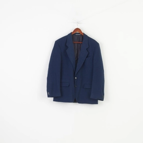 Lincroft Men 40 Blazer Navy Wool Single Breasted  Soft Elegant Made in England Quality Jacket Corduroy Inventory