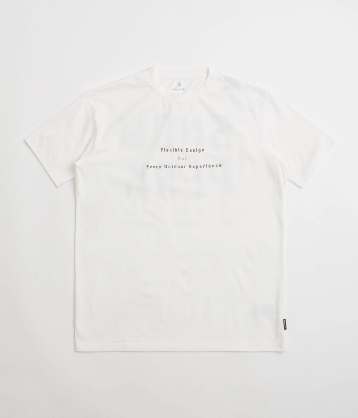 Trendy Top Stylish Casual Snow Peak Jikaro Firering Table T-Shirt - Off White