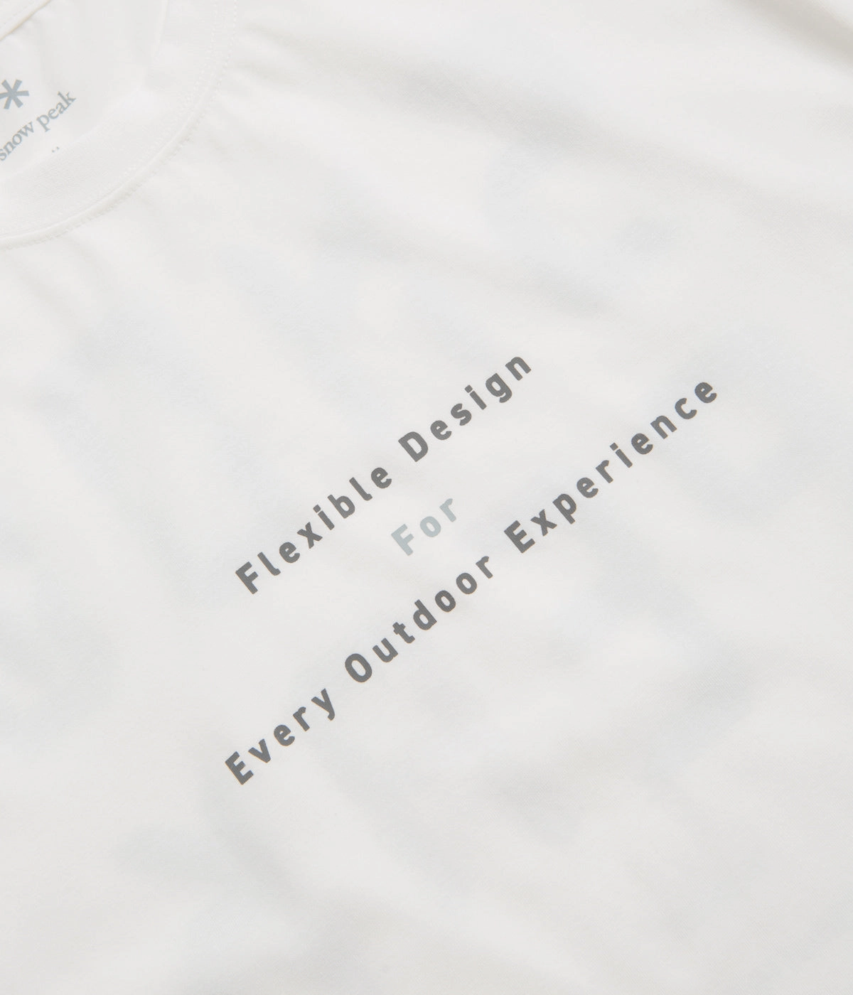 Versatile Wear Snow Peak Jikaro Firering Table T-Shirt - Off White