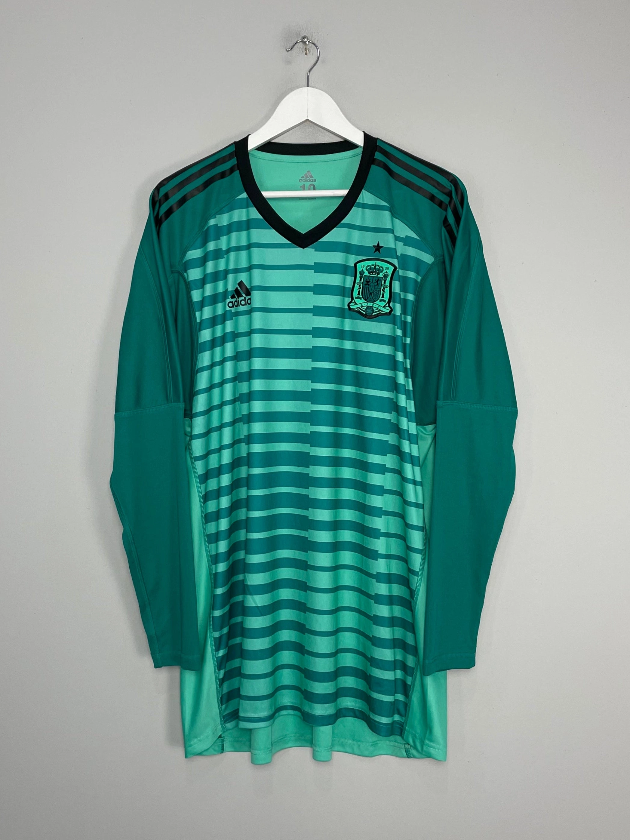 2018/19 SPAIN *PLAYER ISSUE* GK SHIRT (XL) ADIDAS Active Hours Dynamic Fit