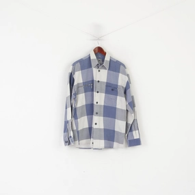 Warm Layers Non Chafe Seams Jean Maseric By Lincron Men 40 M Casual Shirt Blue Vintage Cotton Long Sleeve Top