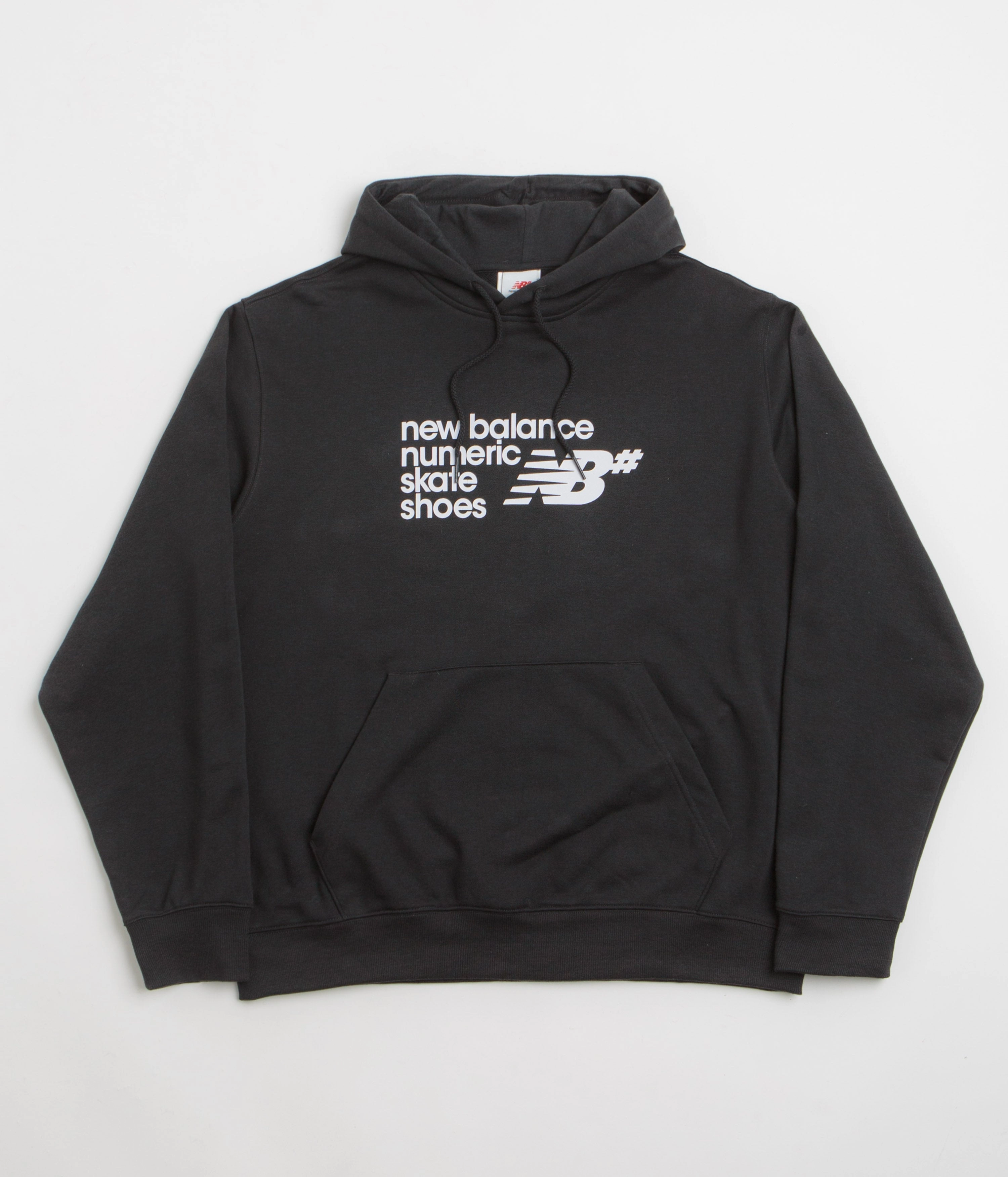 New Balance Numeric Logo Hoodie - Black Eco Certified Cotton Blend
