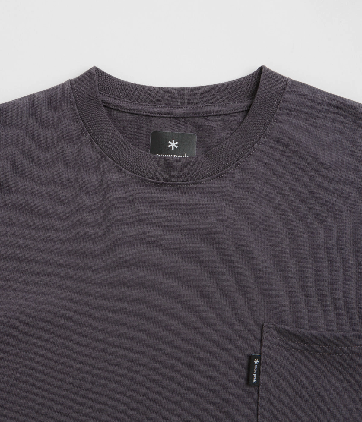 Snow Peak NSD Pocket T-Shirt - Charcoal graduation