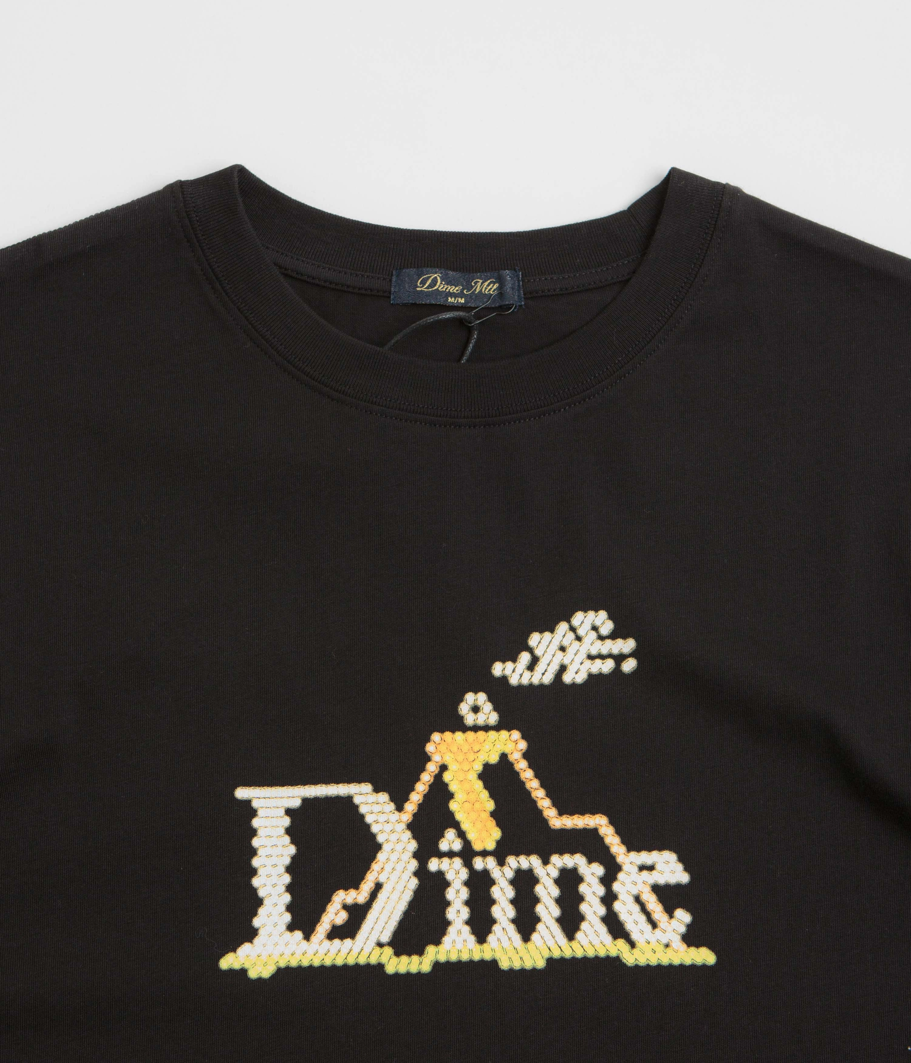 Dime Classic Lightbright T-Shirt - Black Summer Favorite Soft touch finish