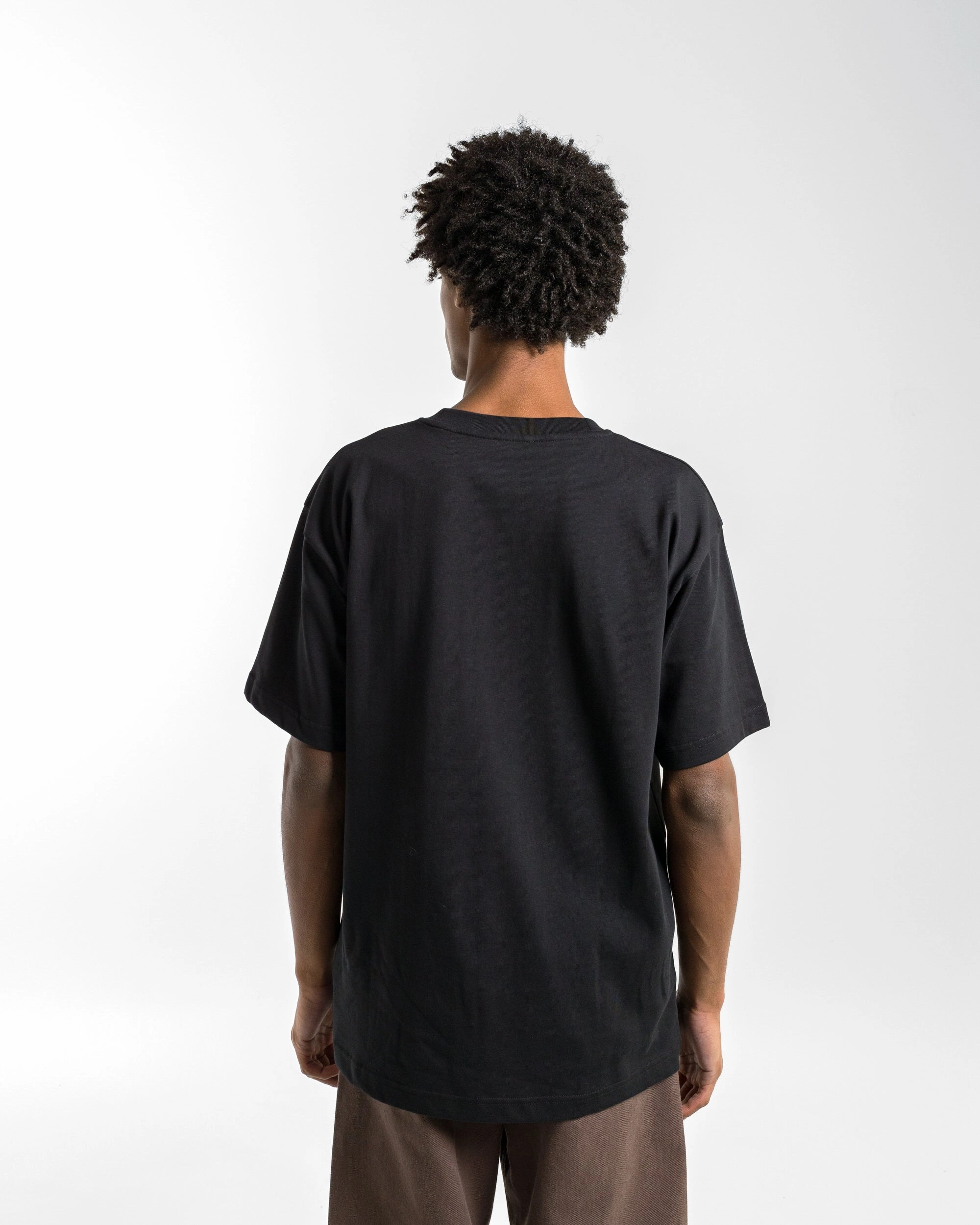 Seasonal Layer Standard Heavy Loose T-Shirt - Black