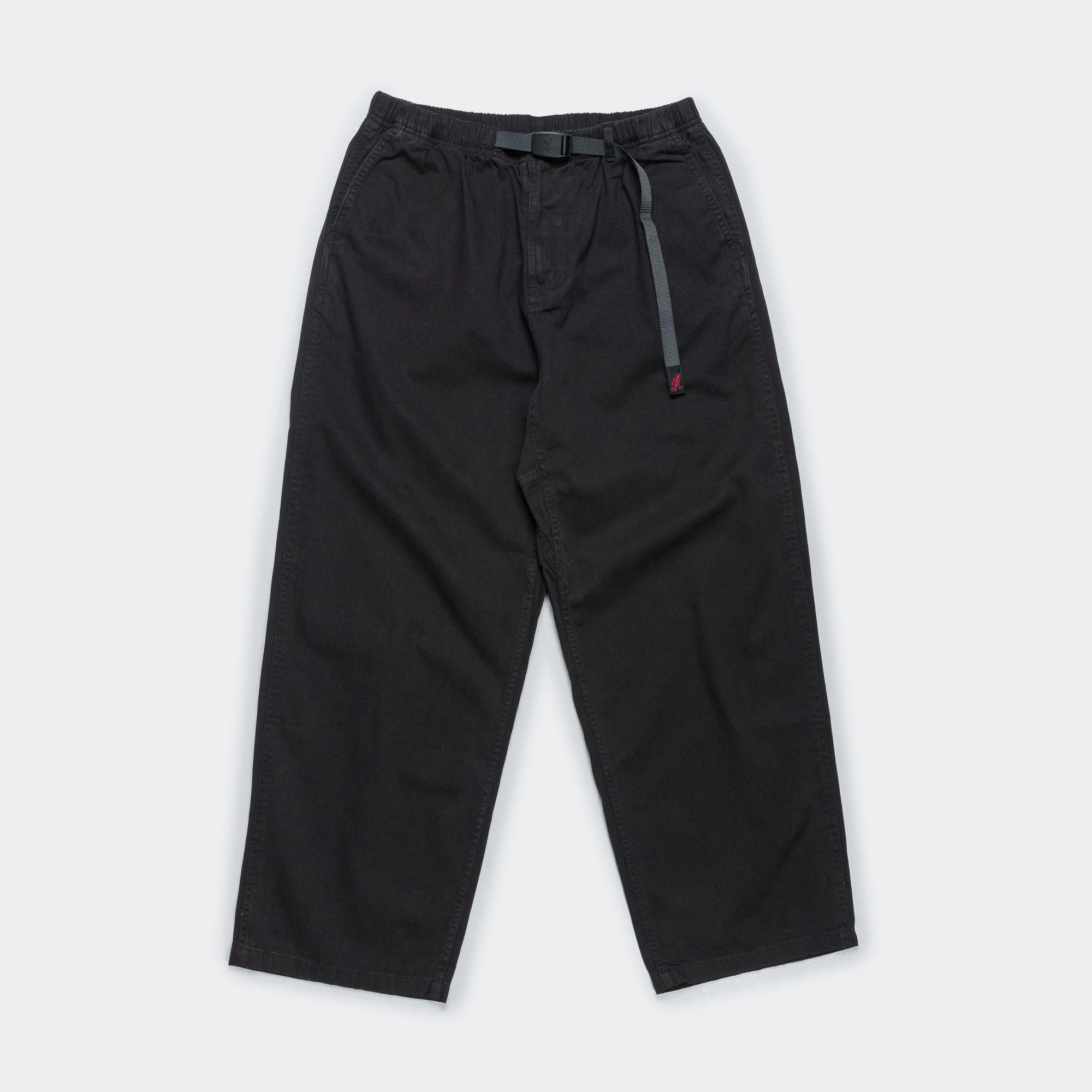 Non Iron Technology Wide Pants - Black