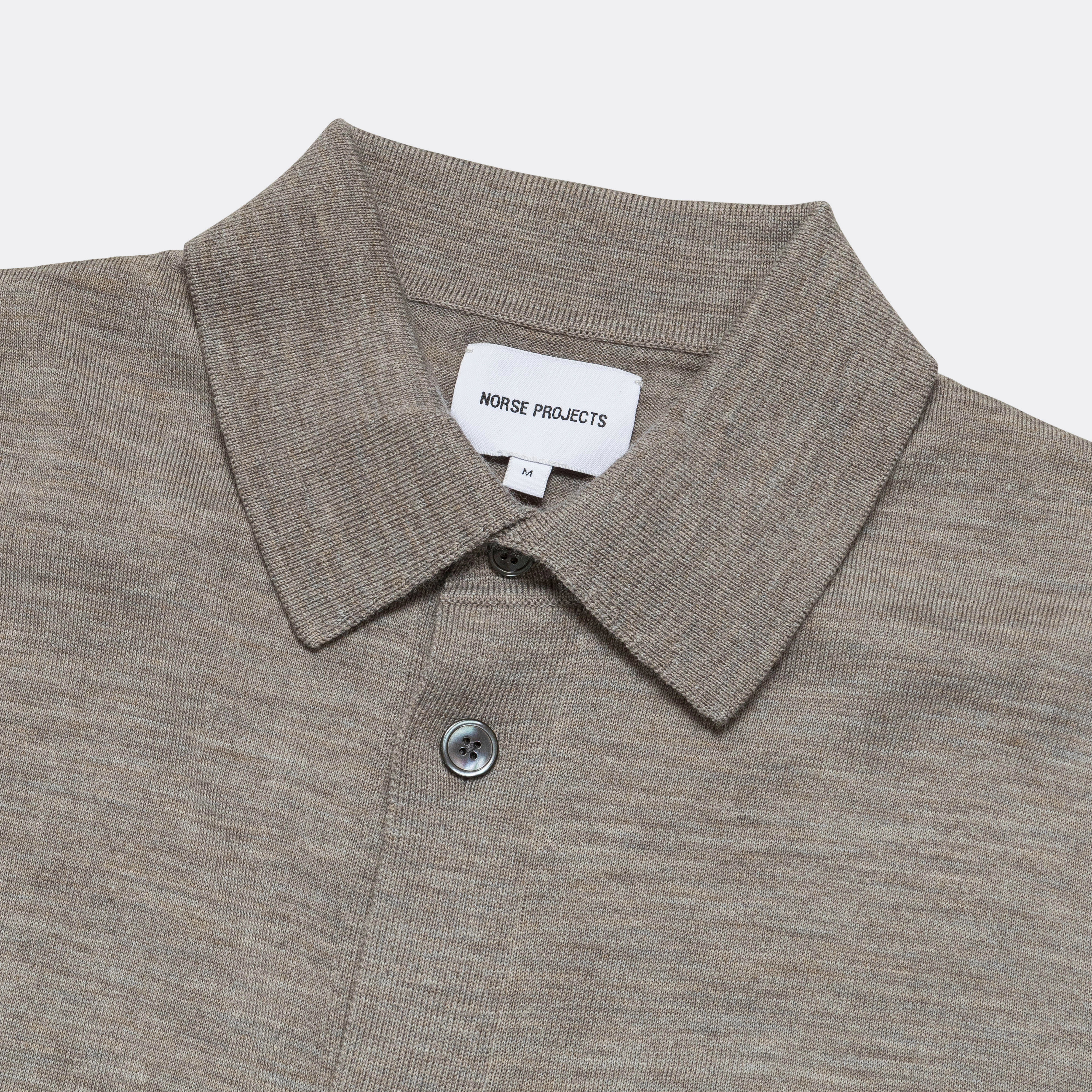 Statement Maker Rollo Tech Merino Shirt - Sand