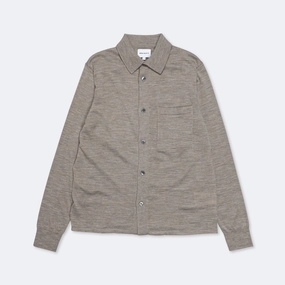 Tall Length Winter Comfort Rollo Tech Merino Shirt - Sand