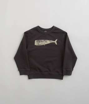 product competitive edge Mollusk Kids Whale Crewneck Sweatshirt - Faded Navy