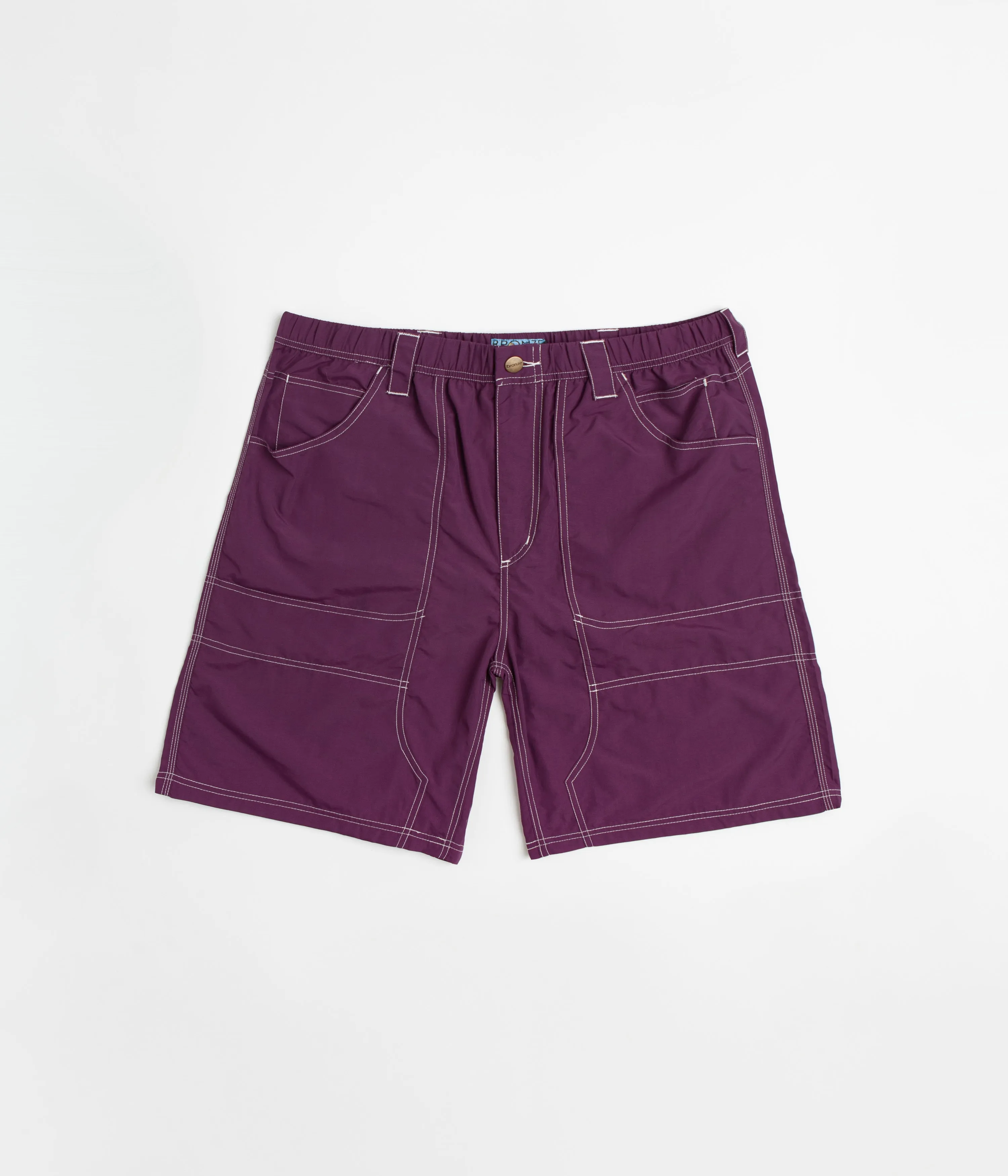 Warm Layers Bronze 56K Double Knee Shorts - Eggplant