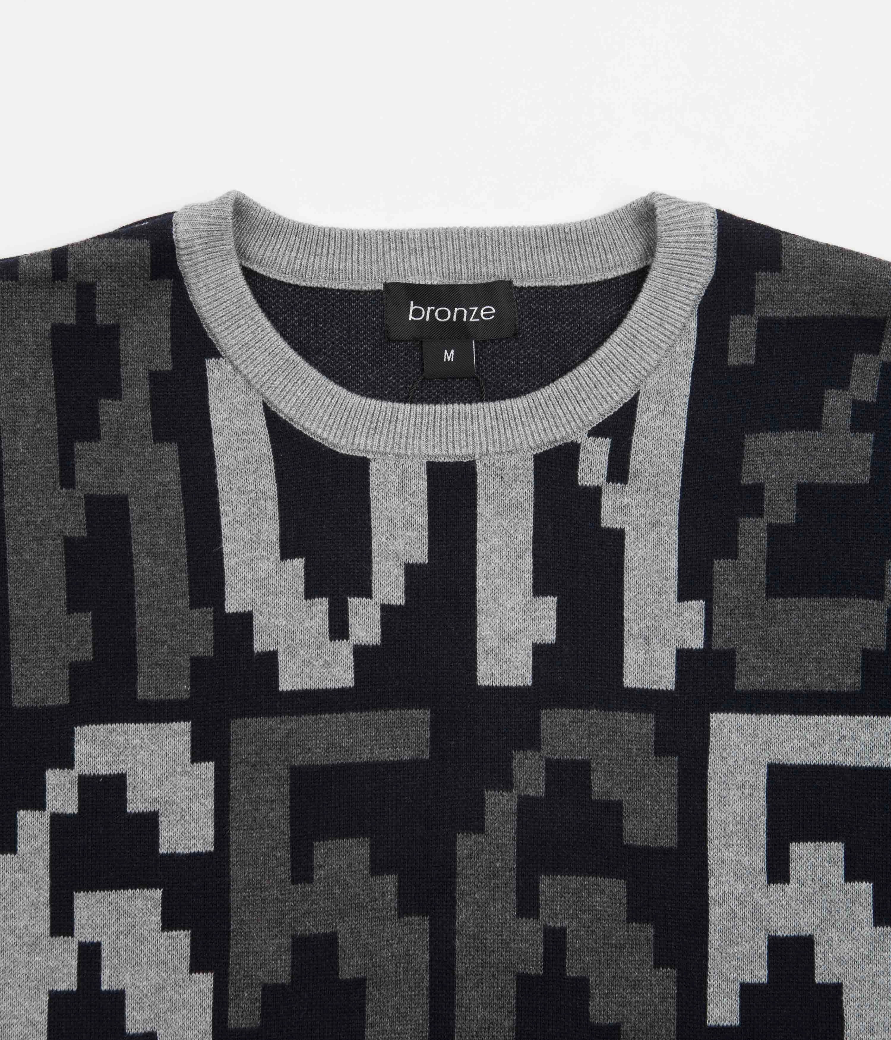 Bronze 56K Old E Crewneck Sweatshirt - Black / Grey product urban fashion sense