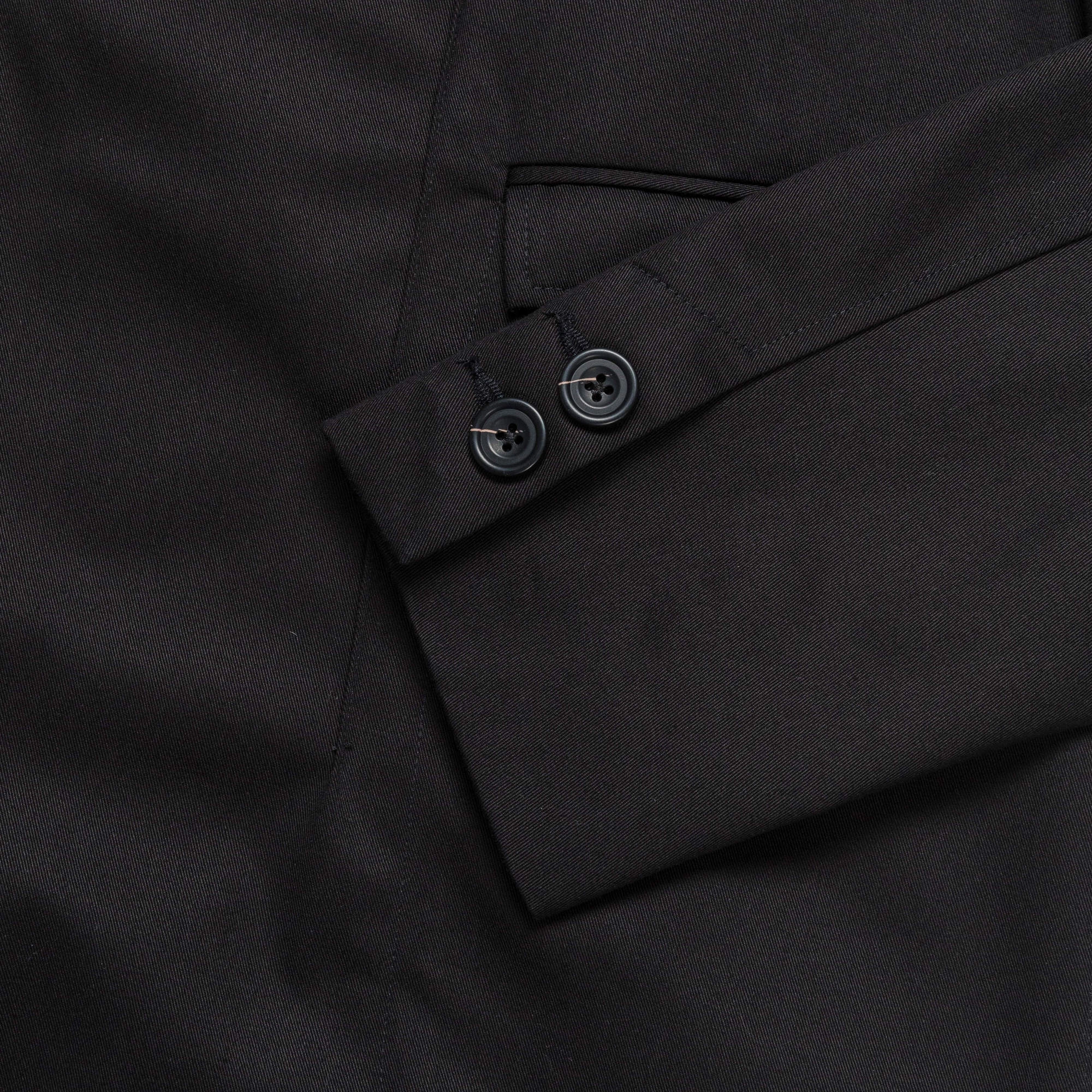 Winter Fashion Eco Friendly Coatings Brooch Wearers Blazer - Black Boiled Wool