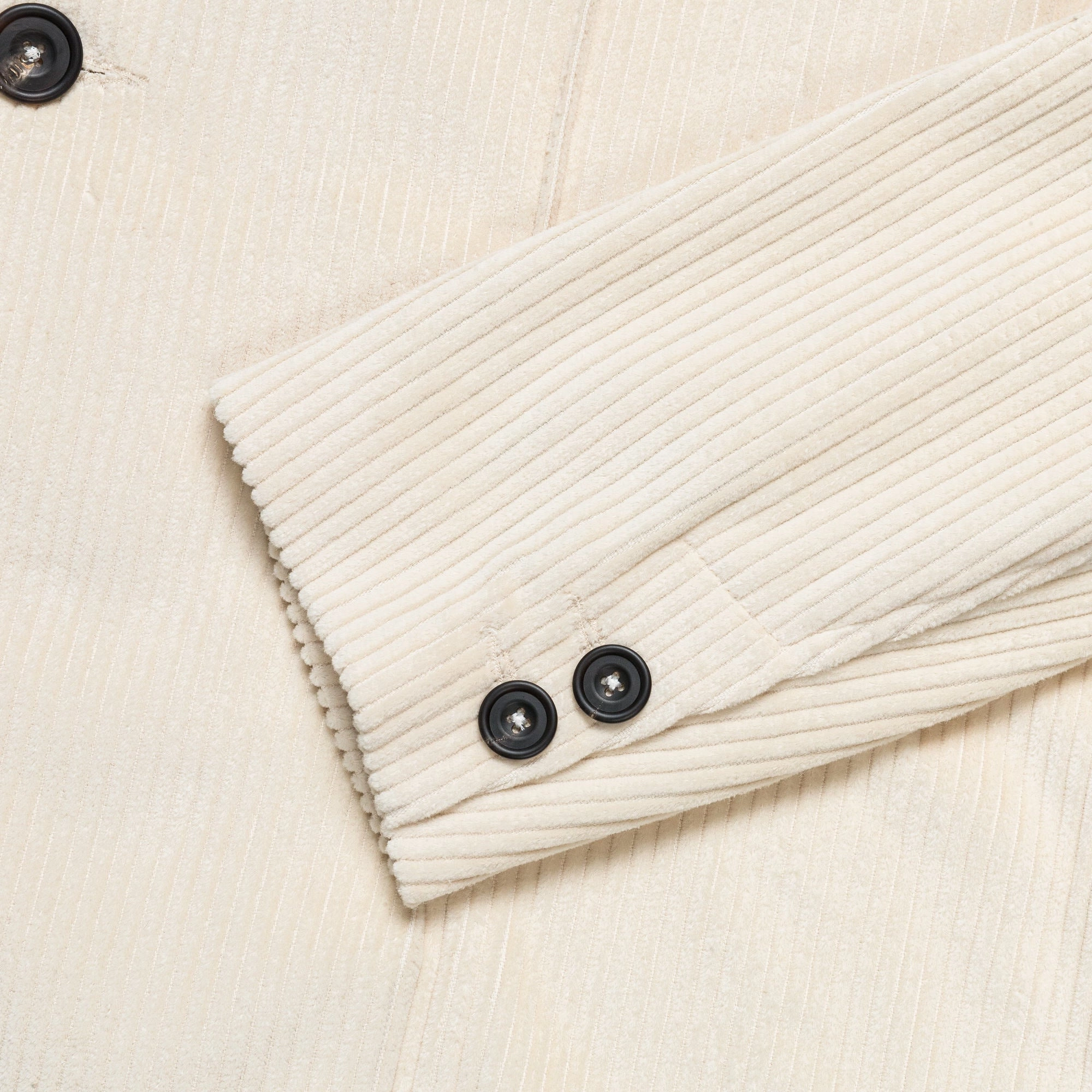 Brooch Wearers Blazer - Ecru Corduroy Oversized Fit