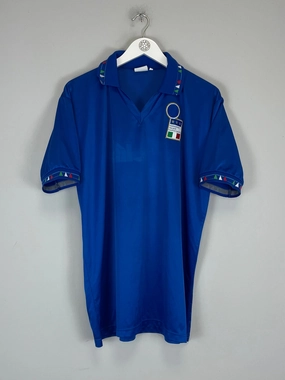 1992/93 ITALY HOME SHIRT (XL) DIADORA Action Fit Ventilation Panels
