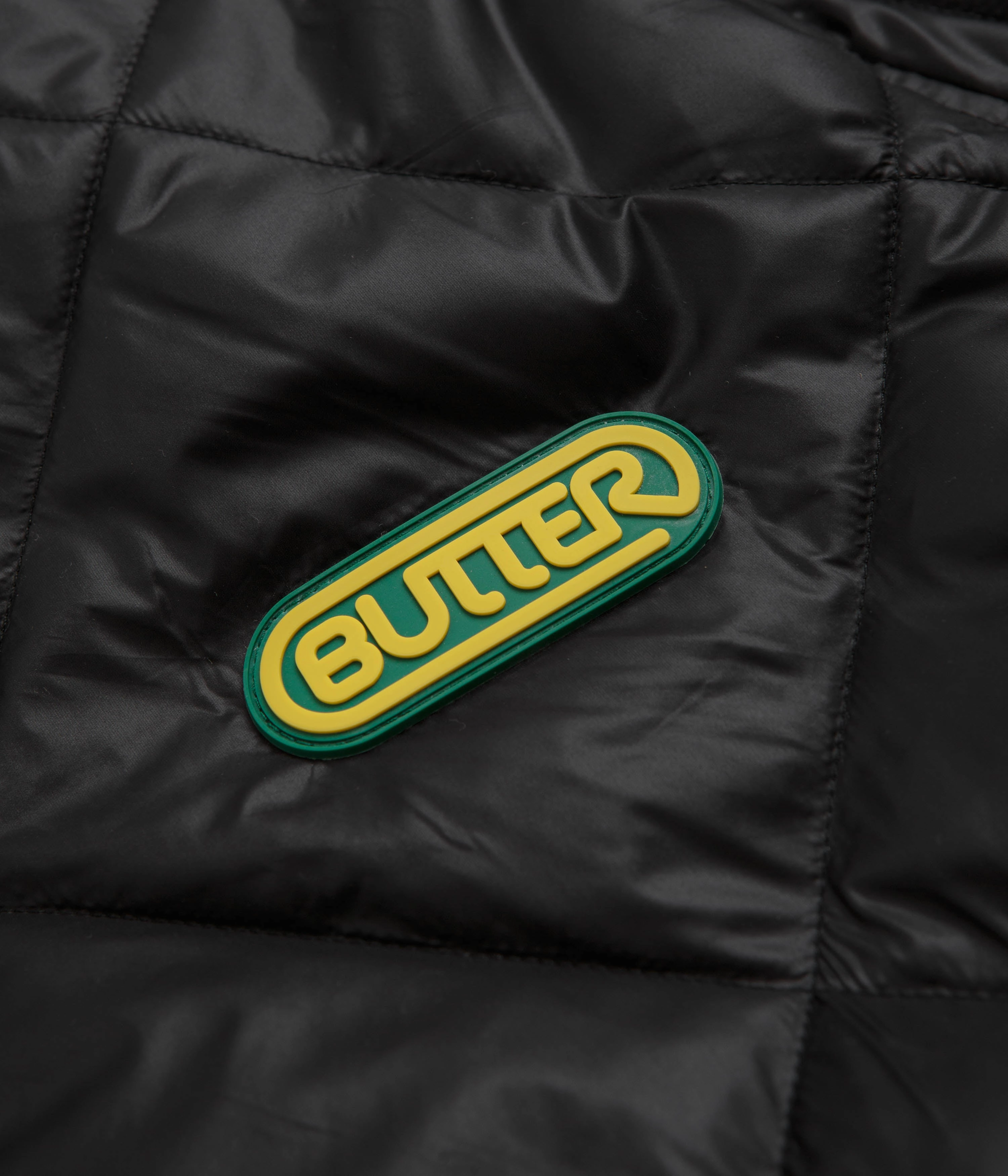 Butter Goods Hooded Work Jacket - Black Non Chafing Edges Soft Inner Lining