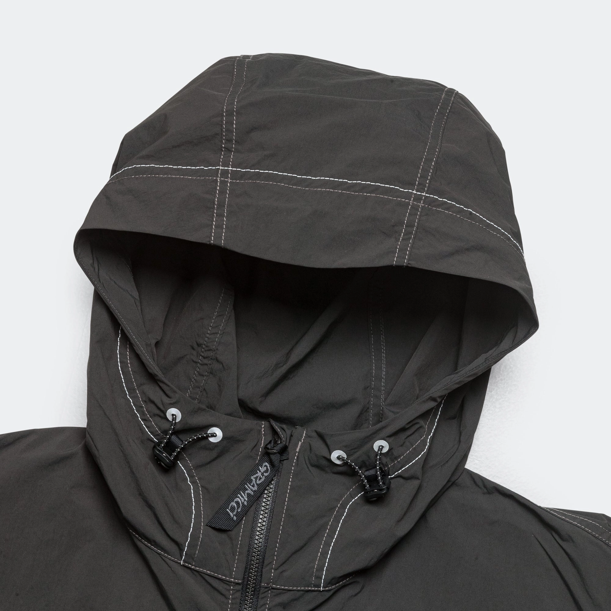 Brushed Nylon Jacket x and wander - Charcoal All Day Wear