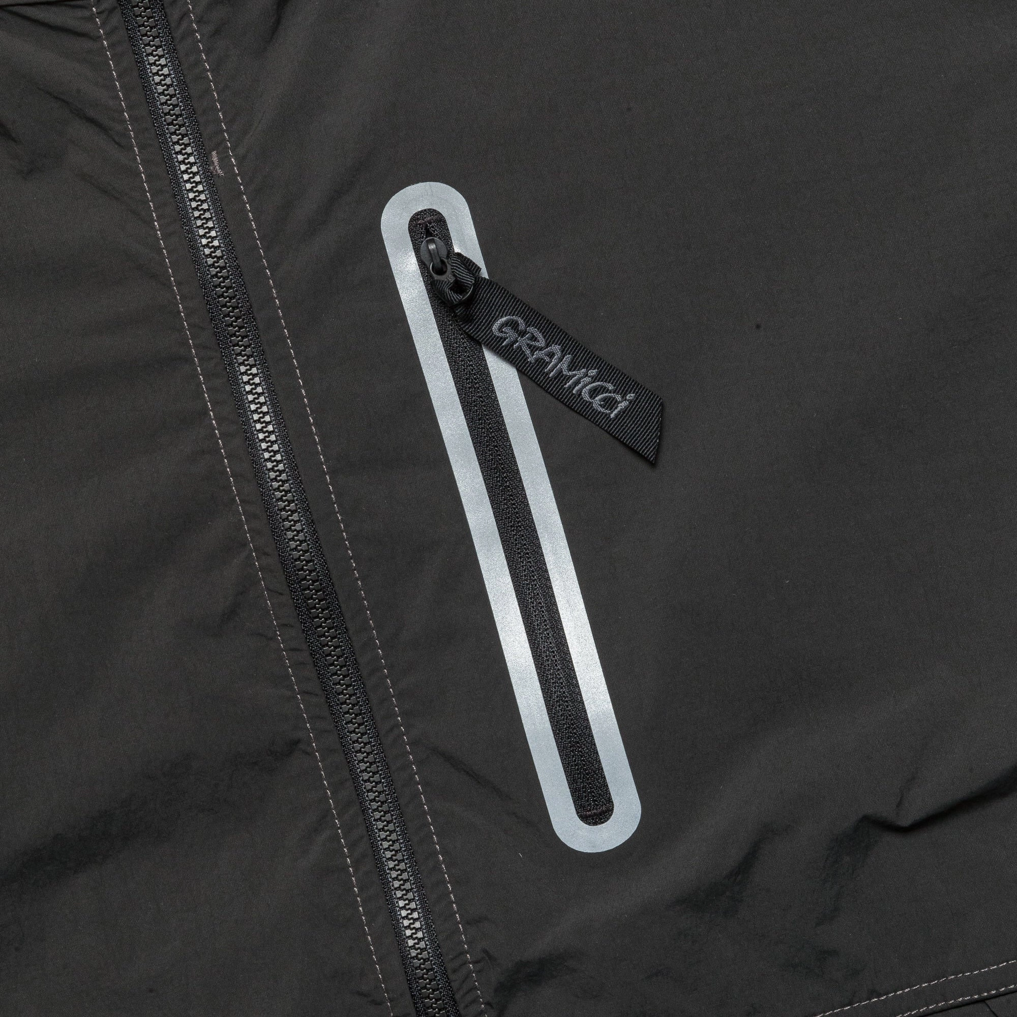 Brushed Nylon Jacket x and wander - Charcoal Classic Casual Look