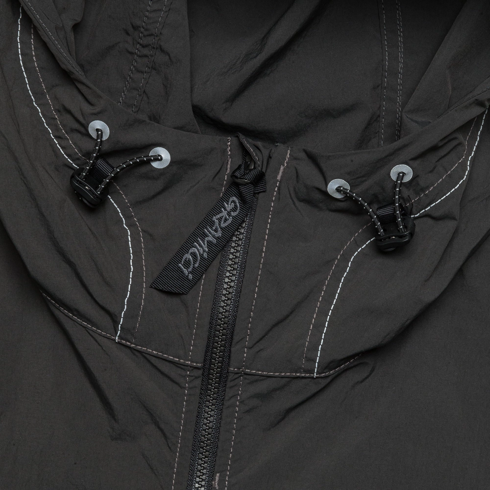 Ventilated Back Brushed Nylon Jacket x and wander - Charcoal