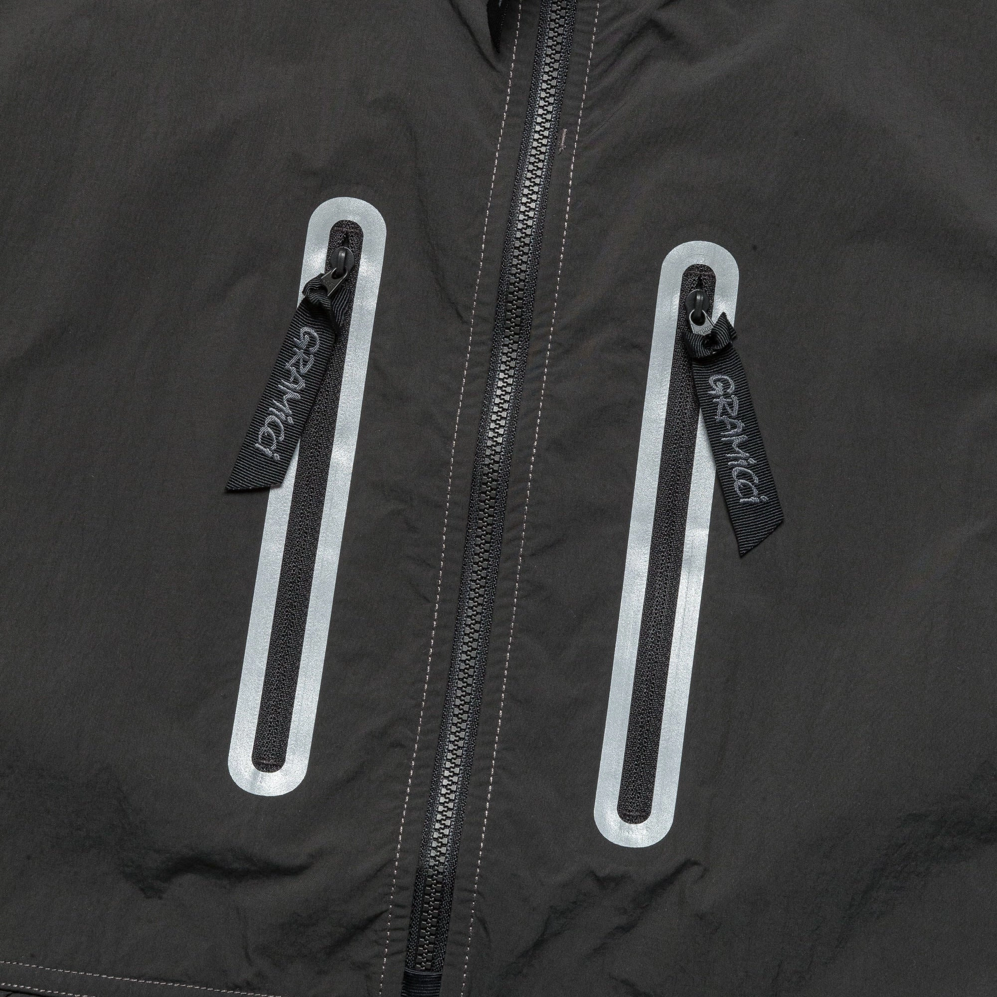 Brushed Nylon Vest x and wander - Charcoal Moisture Managing Layer