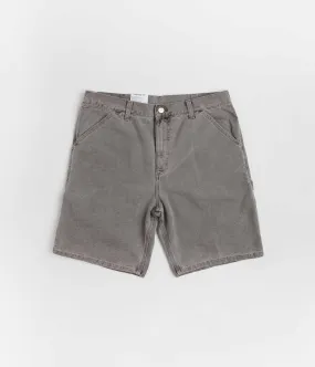 Carhartt Single Knee Shorts - Faded Black light texture