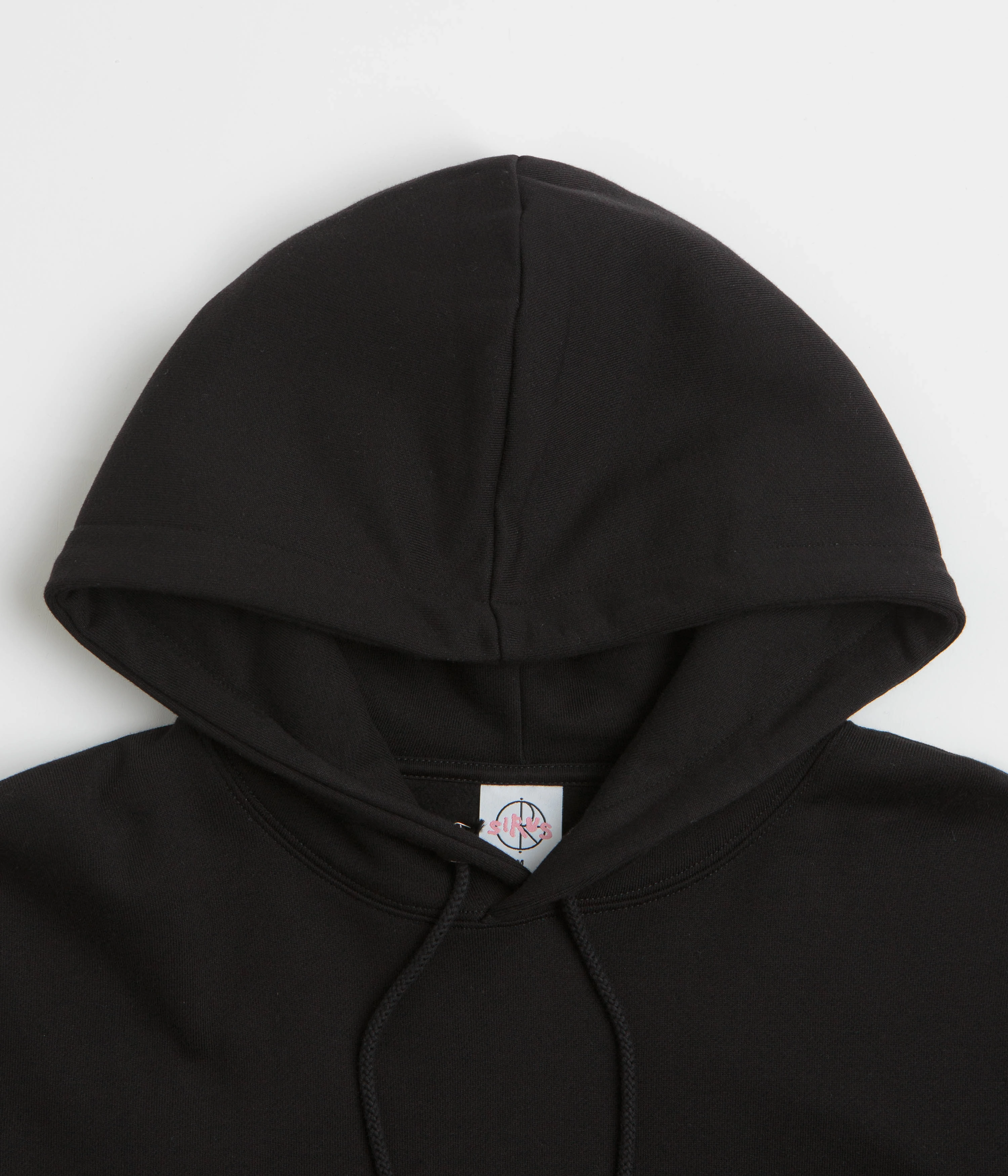 Feminine Style Fray Resistant Finish Polar Ourselves Collage Fill Logo Dave Hoodie - Black