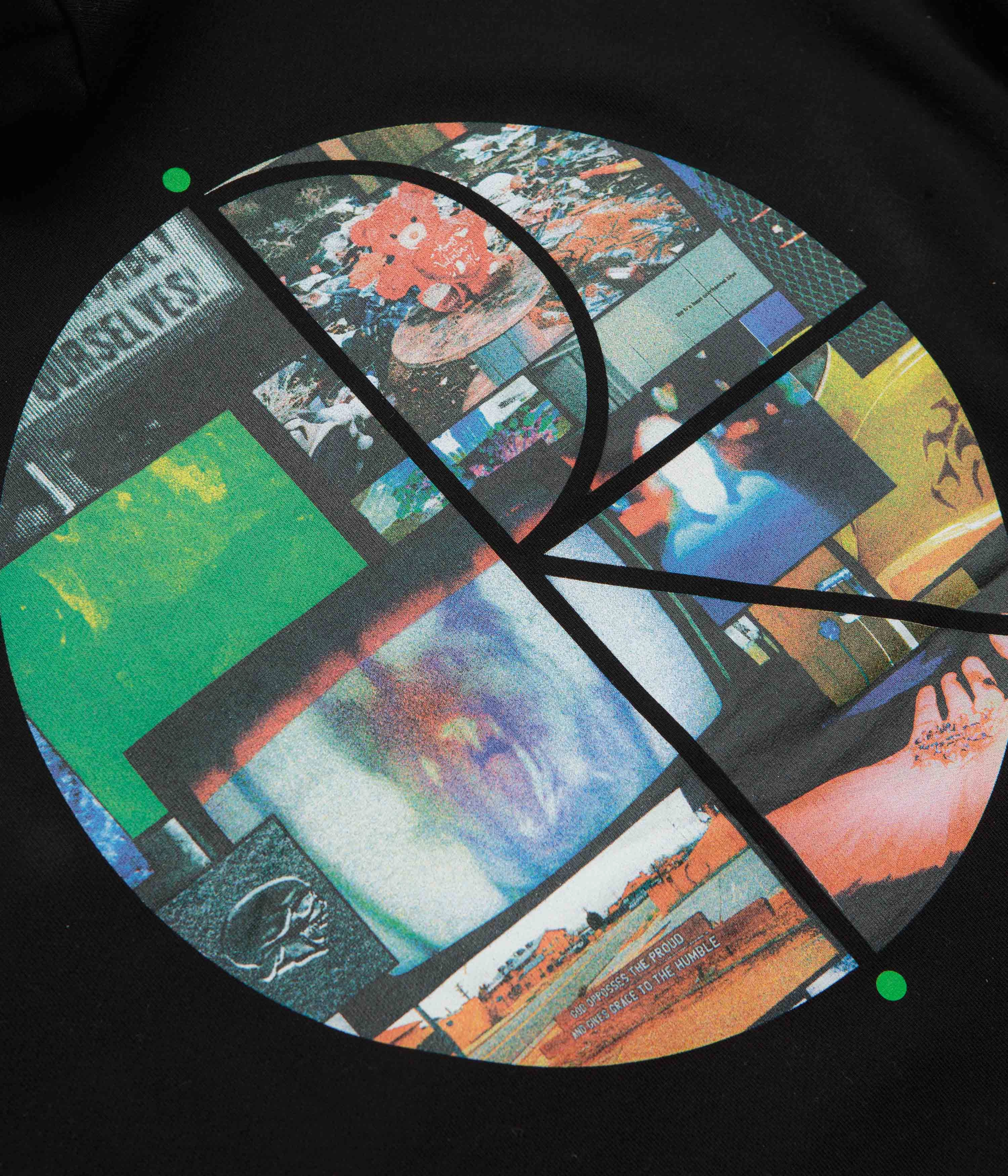 Street Ease Polar Ourselves Collage Fill Logo Dave Hoodie - Black