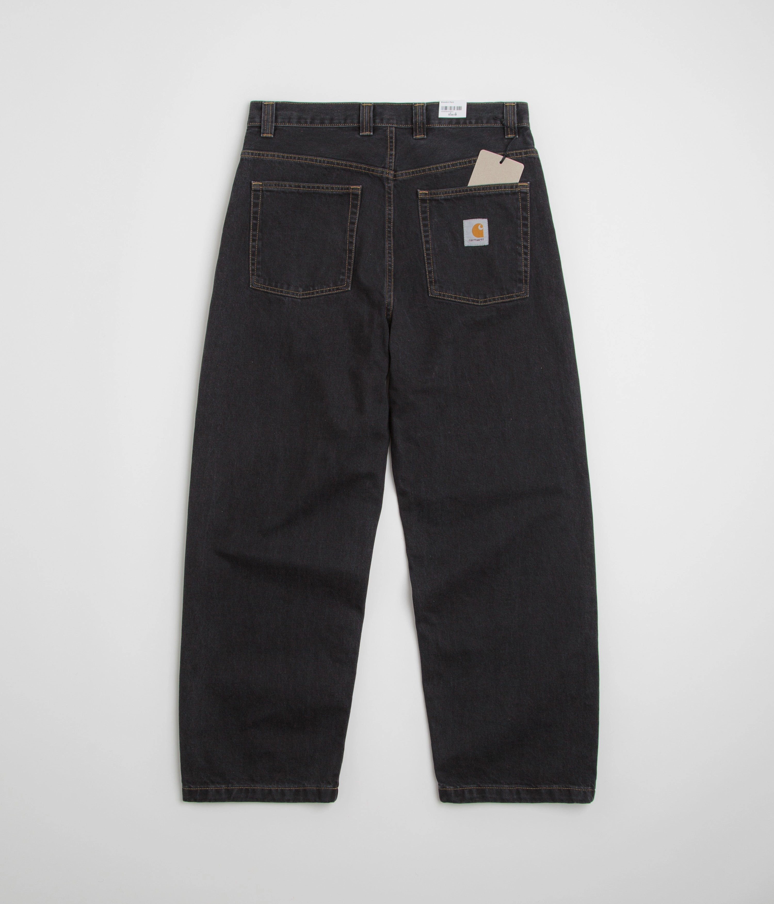 Night Out Everyday Holiday Vibes Carhartt Brandon Pants - Black Stone Washed