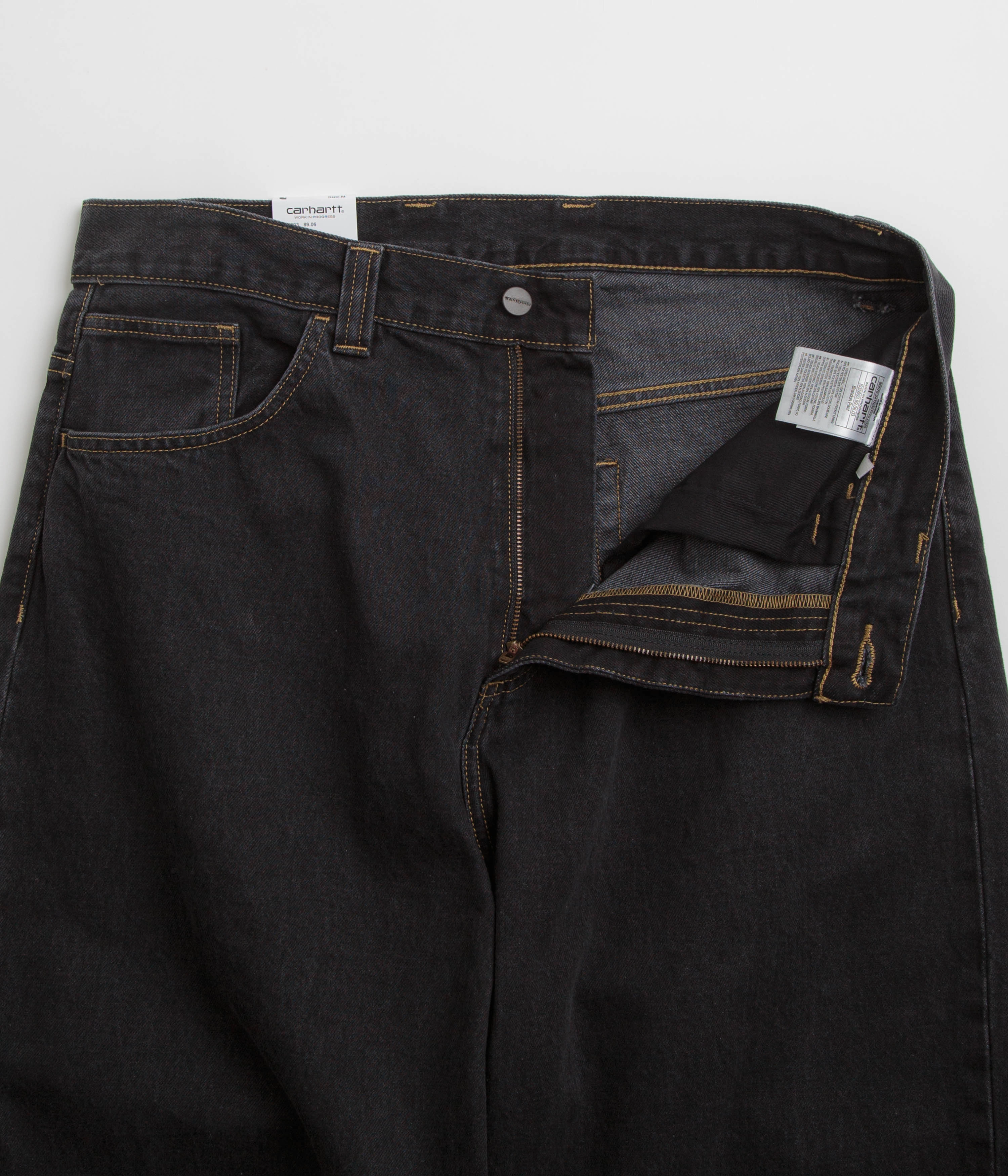 Evening Stroll Stretch Breathable Everyday Piece Carhartt Brandon Pants - Black Stone Washed