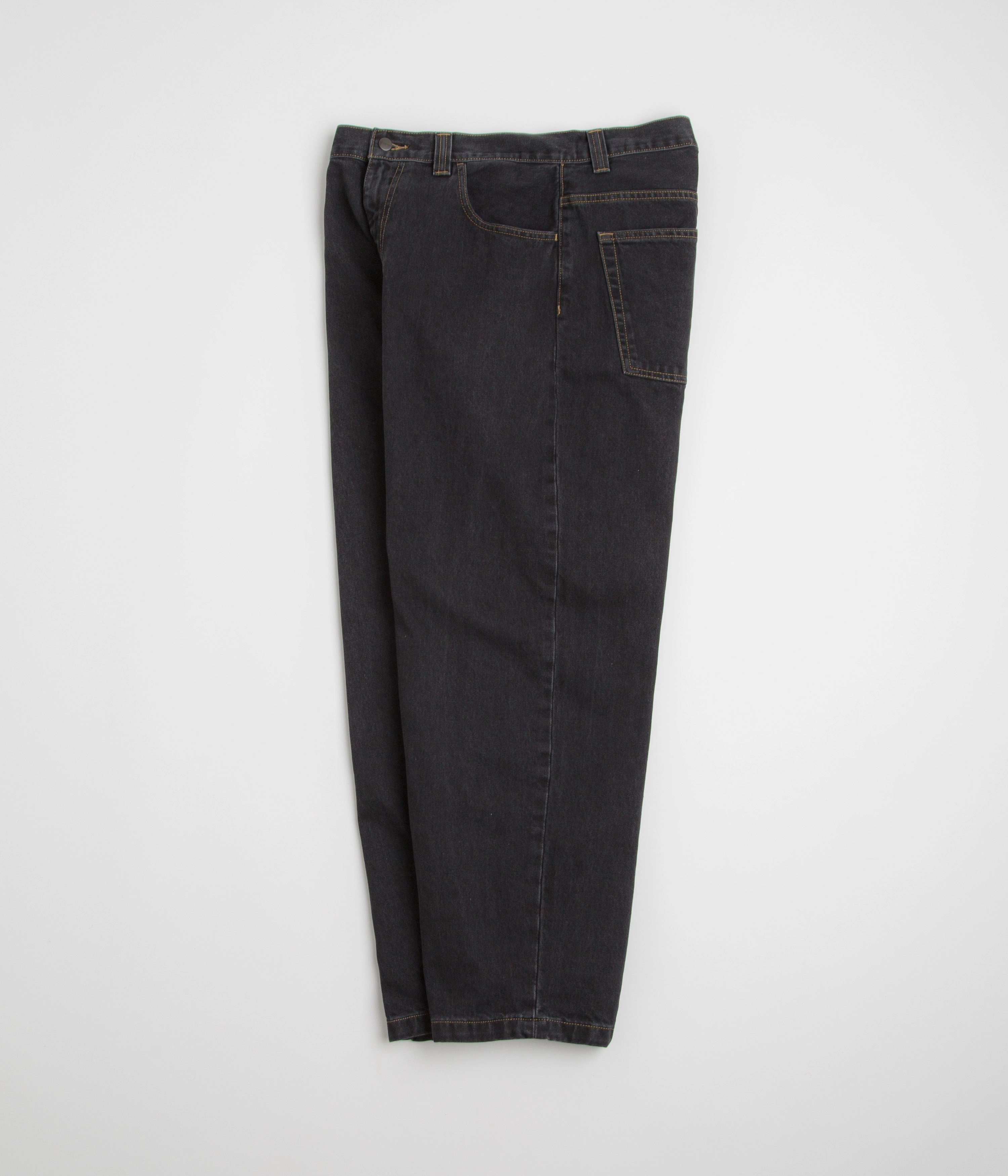 Carhartt Brandon Pants - Black Stone Washed Festival Outfit Minimalist Style Stylish Vibrant