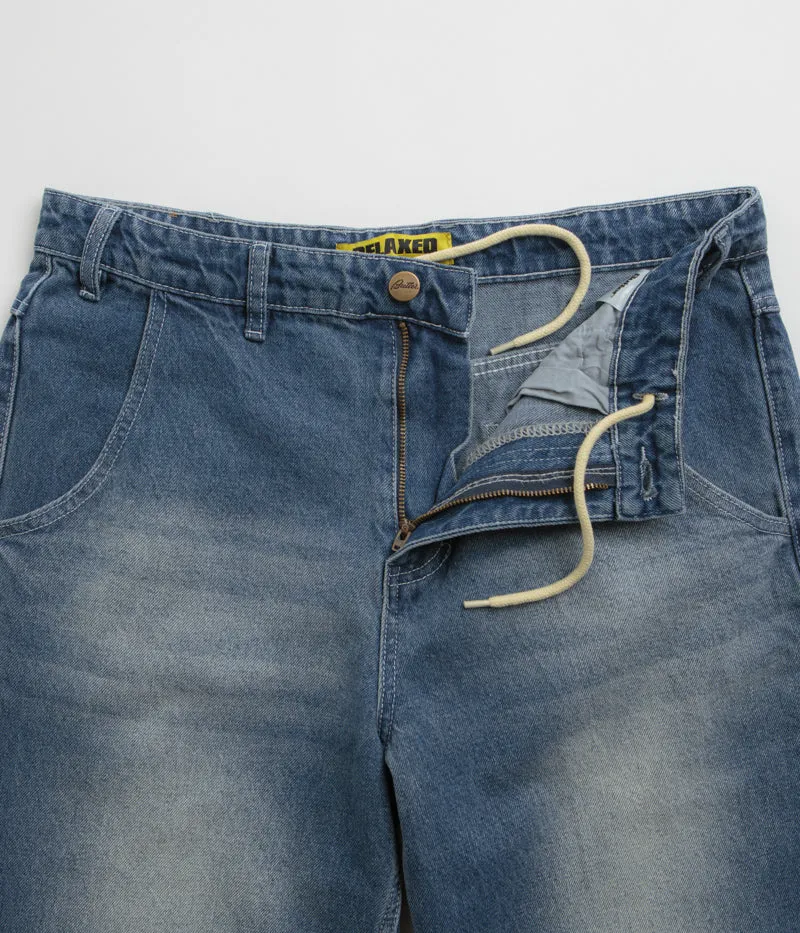 Premium Denim Butter Goods Alpine Jeans - Distressed Faded Blue