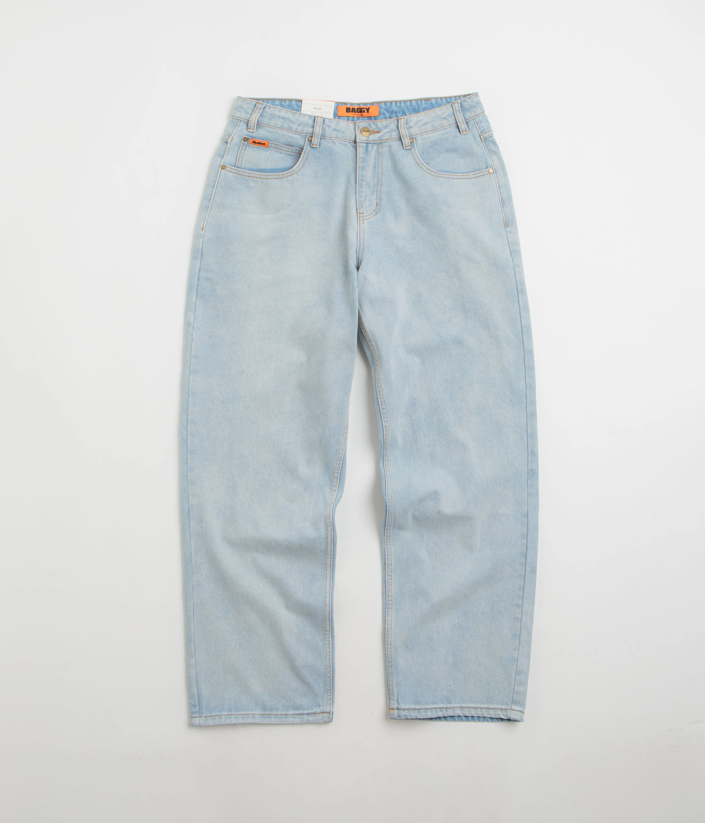 Butter Goods Baggy Jeans - Light Blue / Blue Must Have Wear Modern Minimalist Urban Explorer