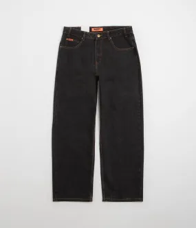 Butter Goods Baggy Jeans - Washed Black / Black Shopping Day Vibrant Street Look