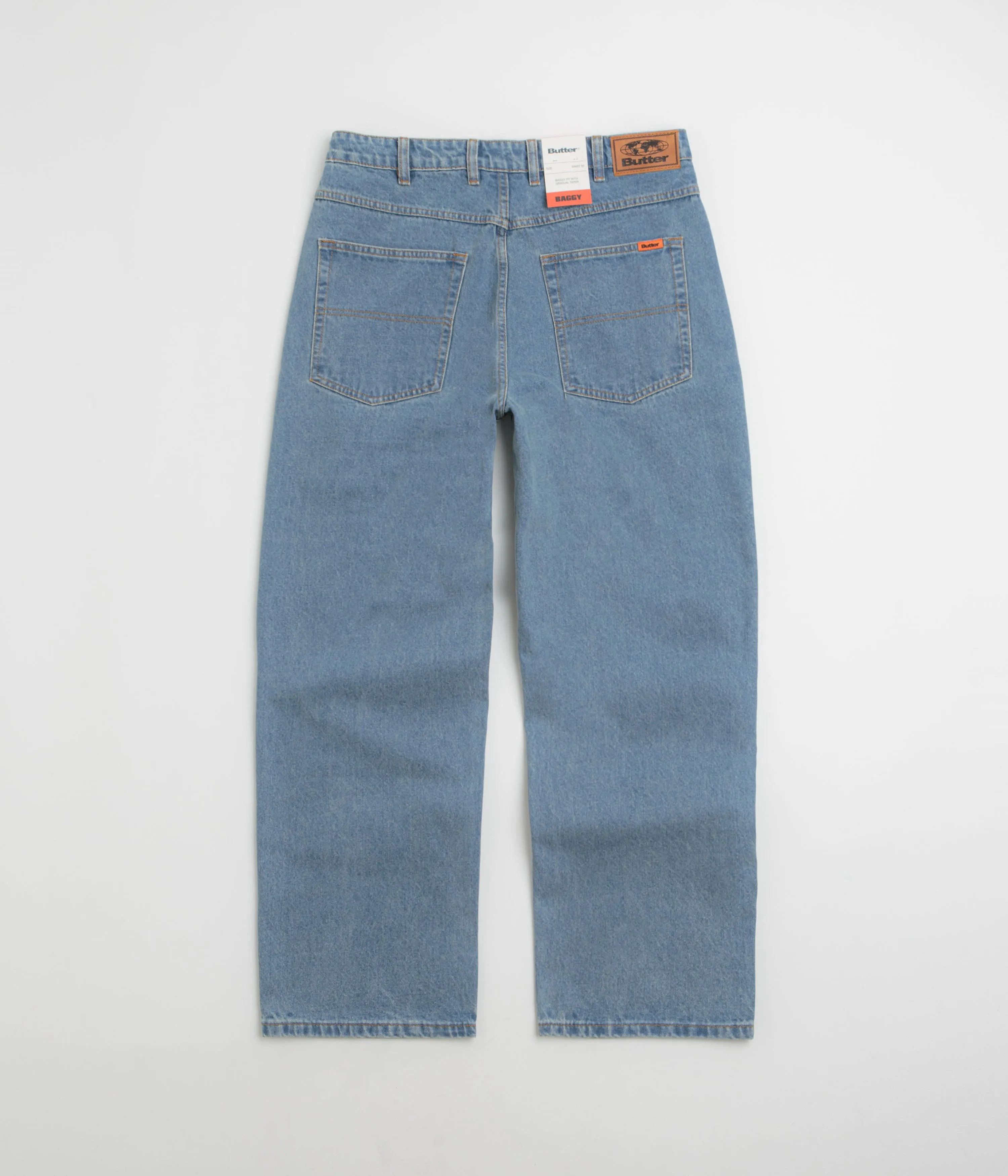 Butter Goods Baggy Jeans - Washed Indigo / Indigo City Life Style Casual Morning Stroll