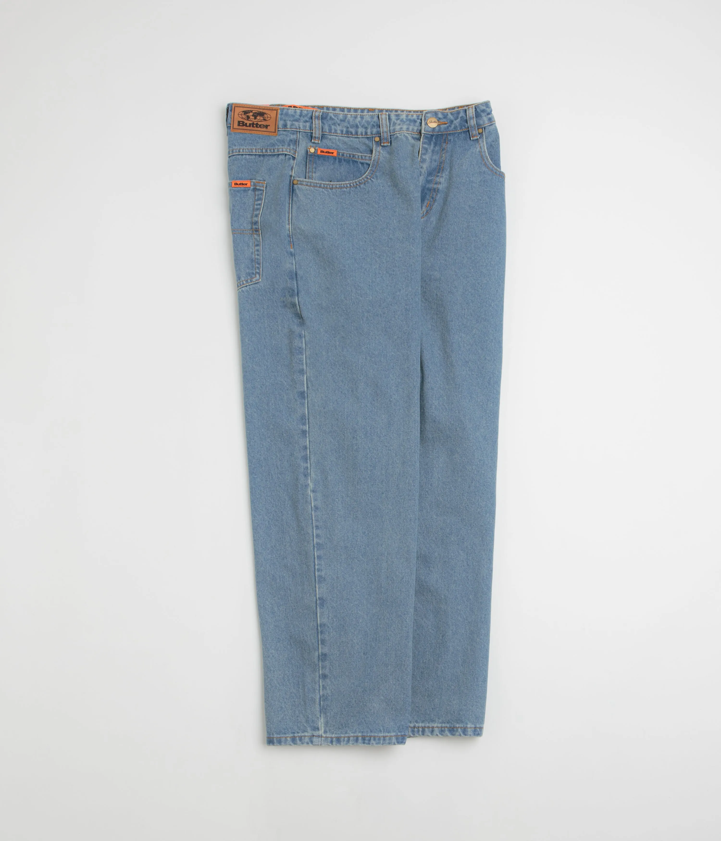 Butter Goods Baggy Jeans - Washed Indigo / Indigo Iconic Outfit Timeless Look