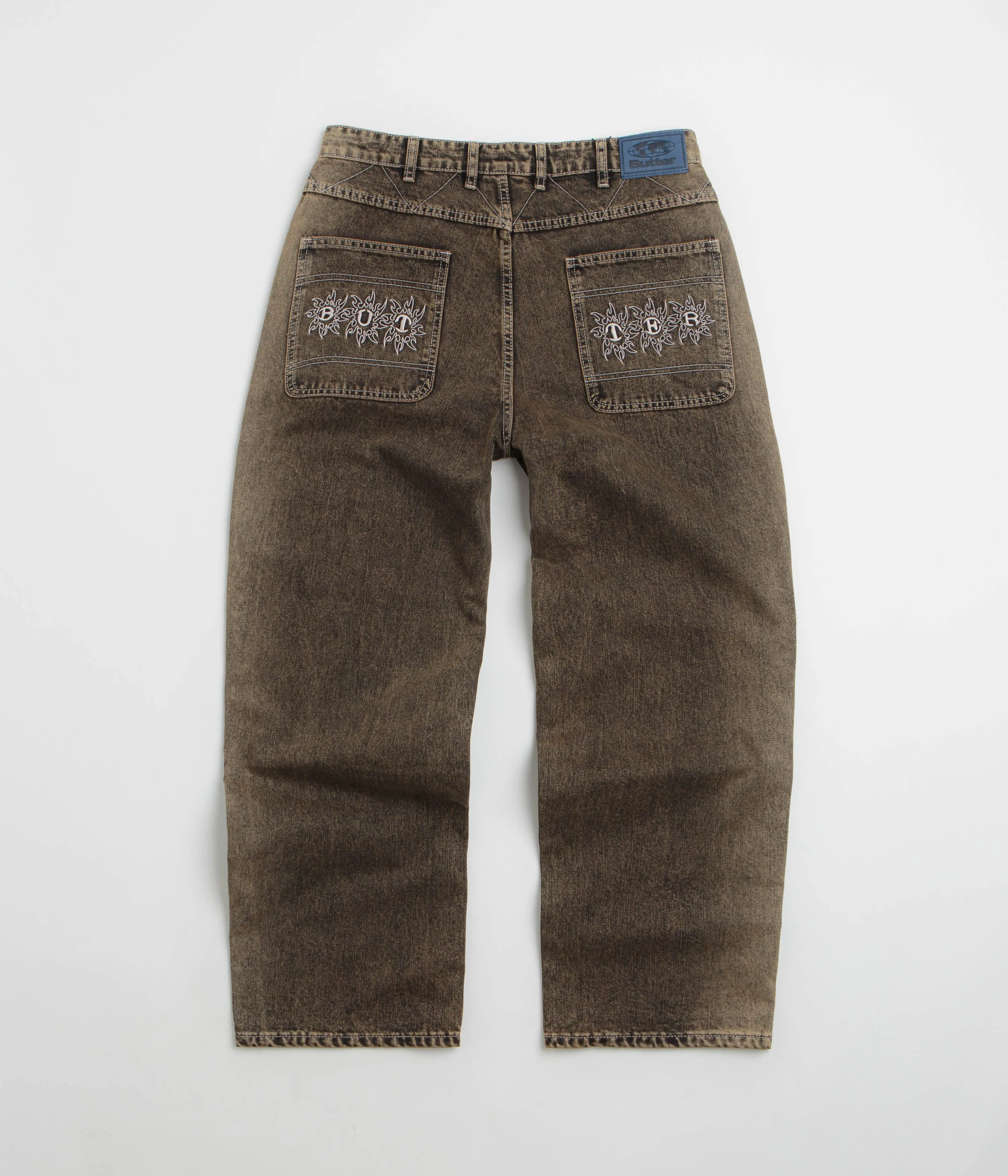 Clean Finish Butter Goods Bronco Jeans - Brown Tint