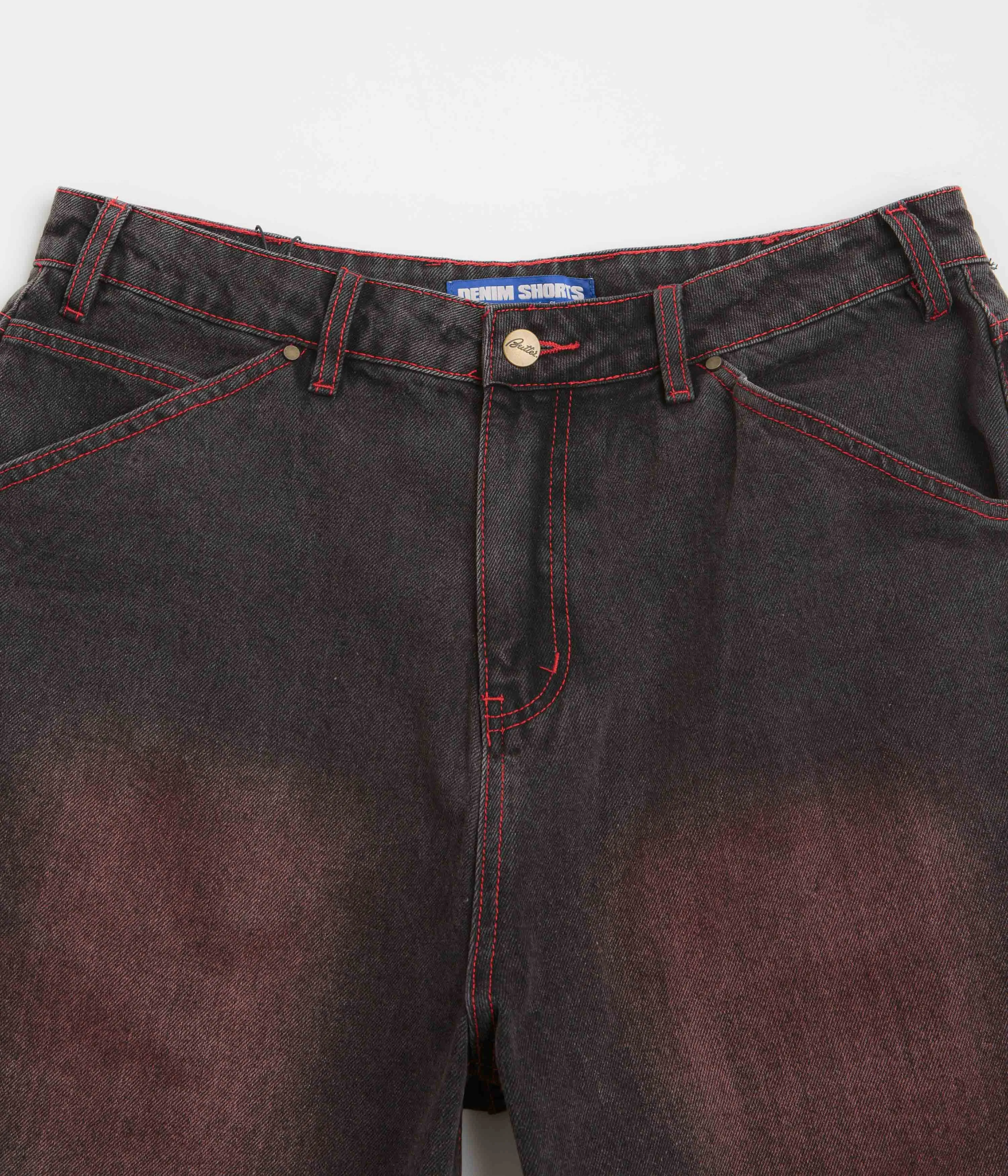Hot Weather Abrasion Resistant Fabric Butter Goods Encounter Denim Shorts - Tinted Washed Black