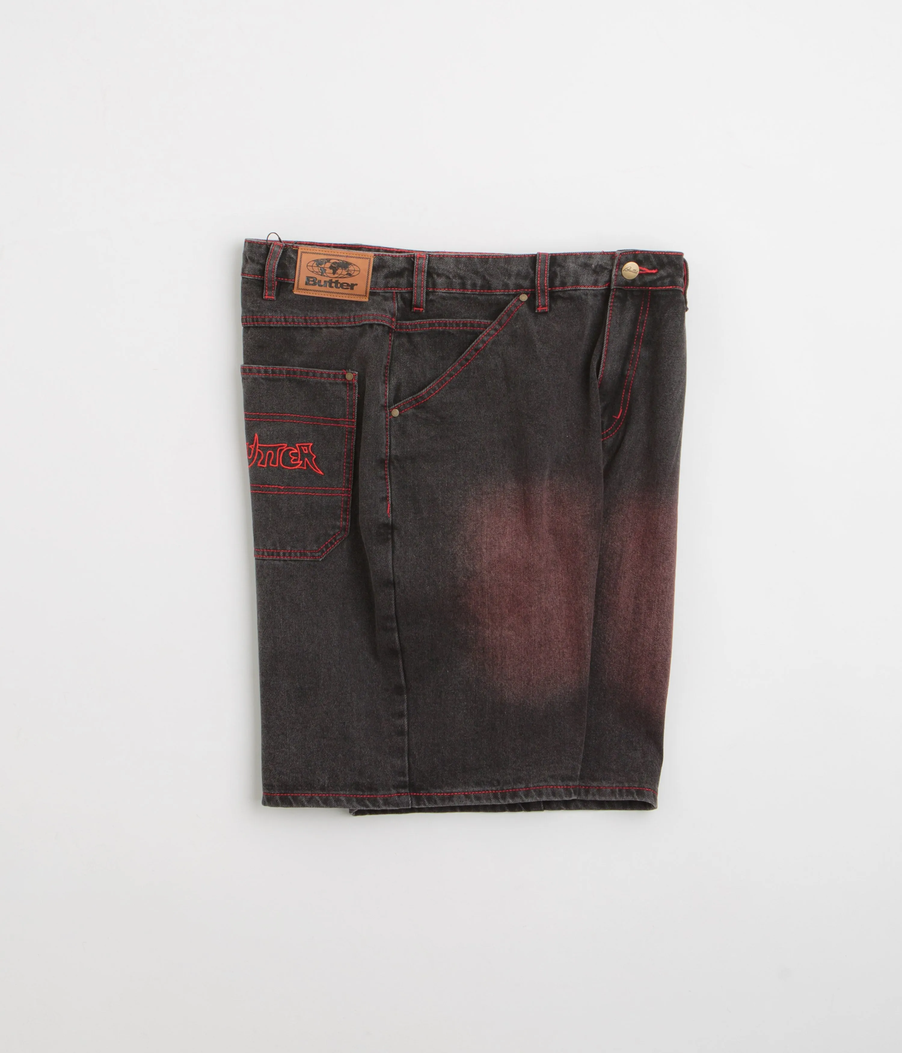 formal shorts Butter Goods Encounter Denim Shorts - Tinted Washed Black
