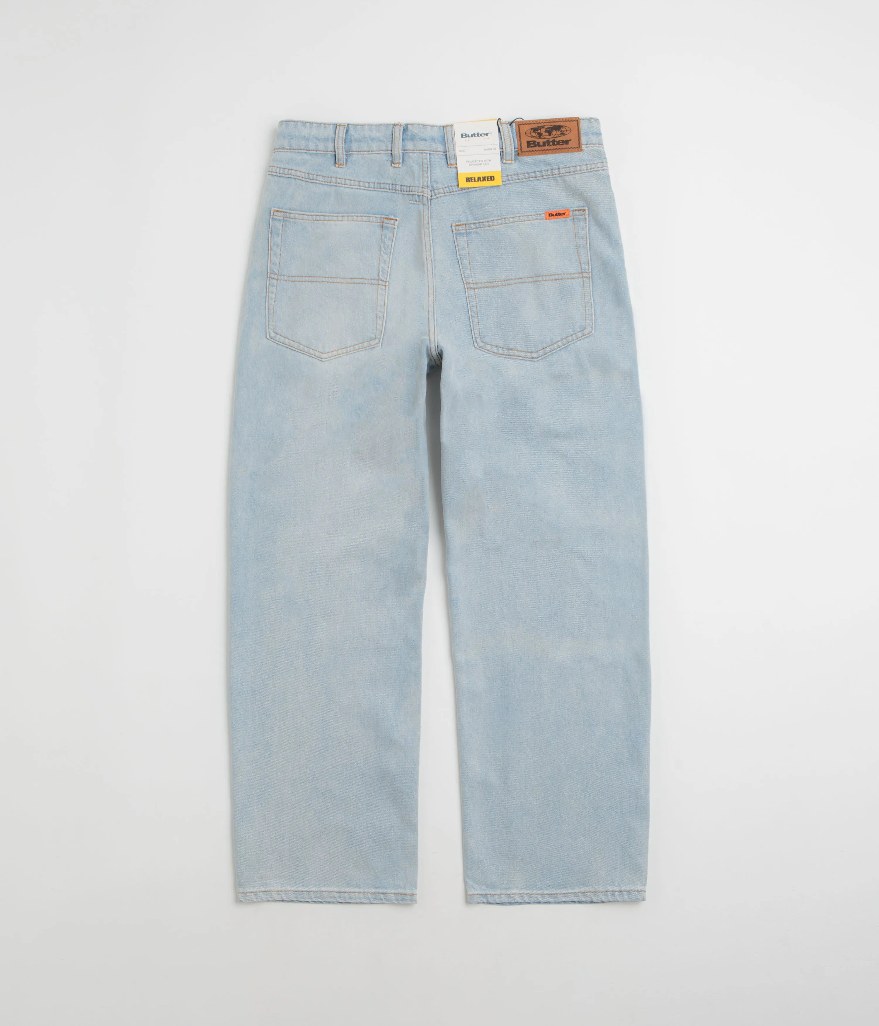 All Fit Style Butter Goods Relaxed Jeans - Light Blue / Blue