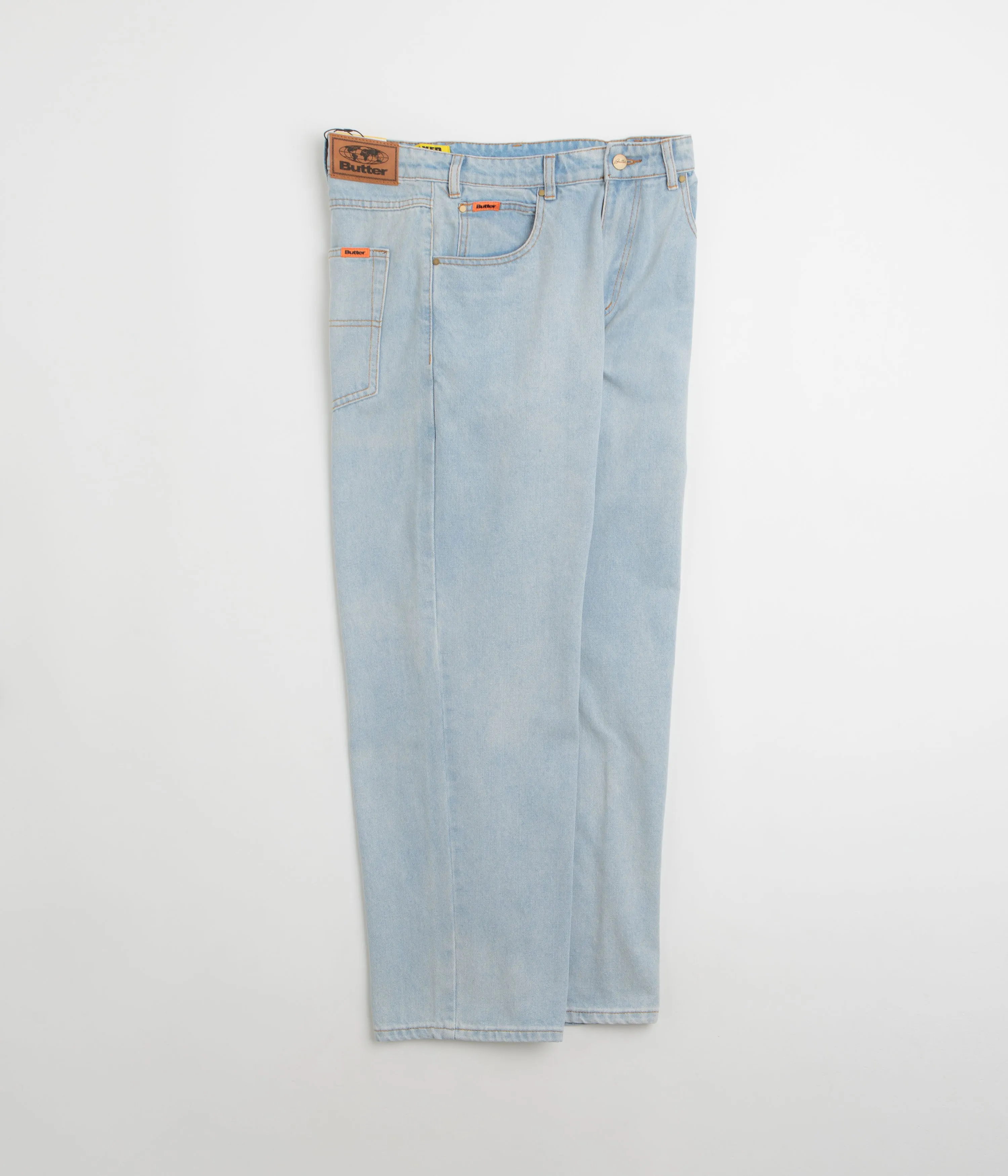 Butter Goods Relaxed Jeans - Light Blue / Blue Everyday Eco Friendly Earthy